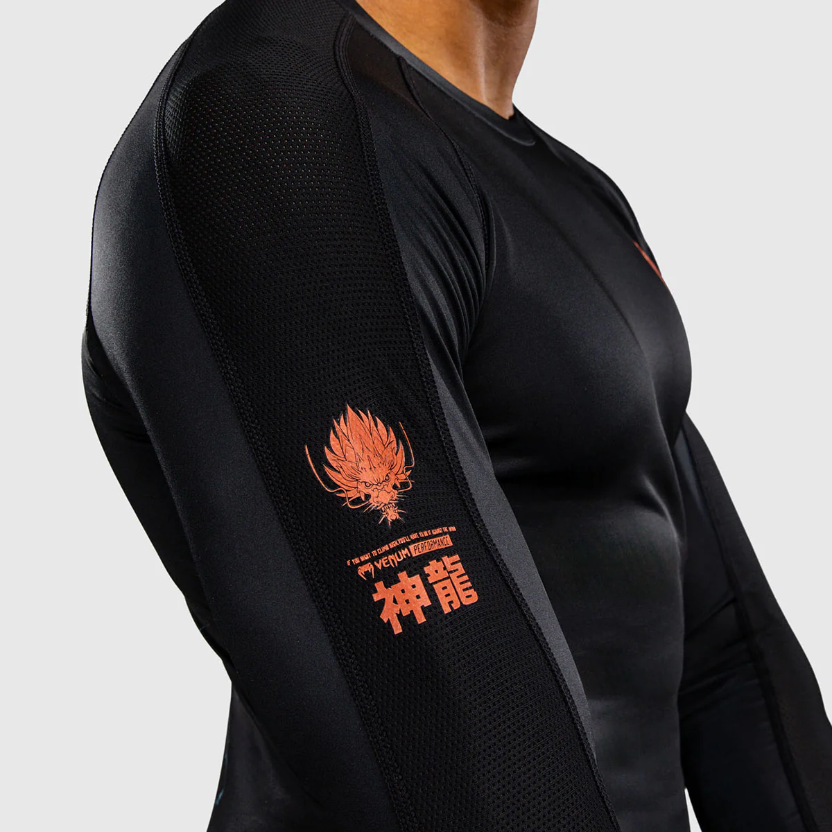 Rashguard Venum Thunder Dragon długie rękawy Czarny  - Image 7