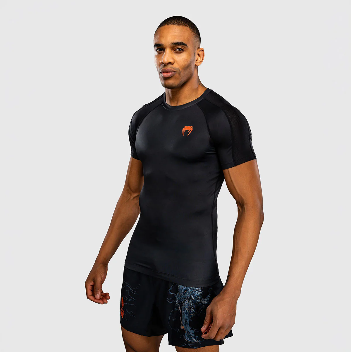 Rashguard Venum Thunder Dragon czarny z krótkimi rękawami  - Image 4