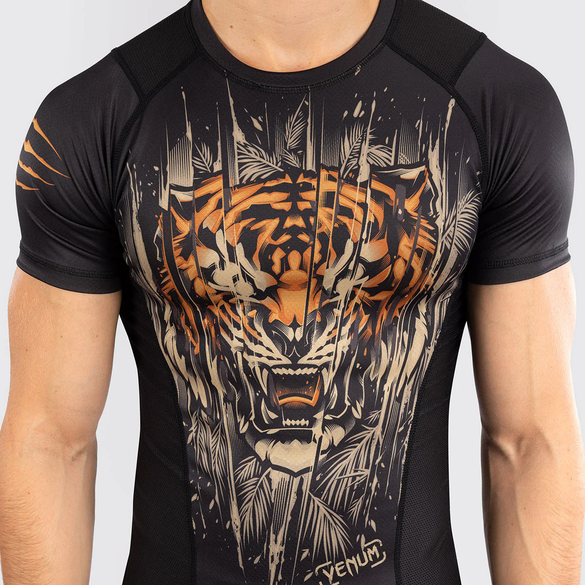 Rashguard Venum Tiger krótki rękaw Czarny  - Image 5