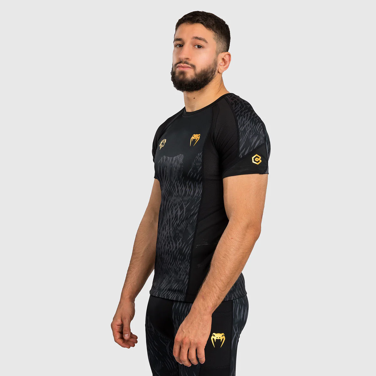 Rashguard Venum x Chimaev Wild Borz krótki rękaw Czarny  - Image 2