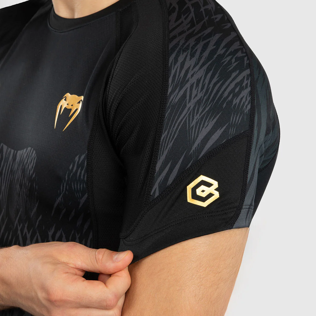 Rashguard Venum x Chimaev Wild Borz krótki rękaw Czarny  - Image 6