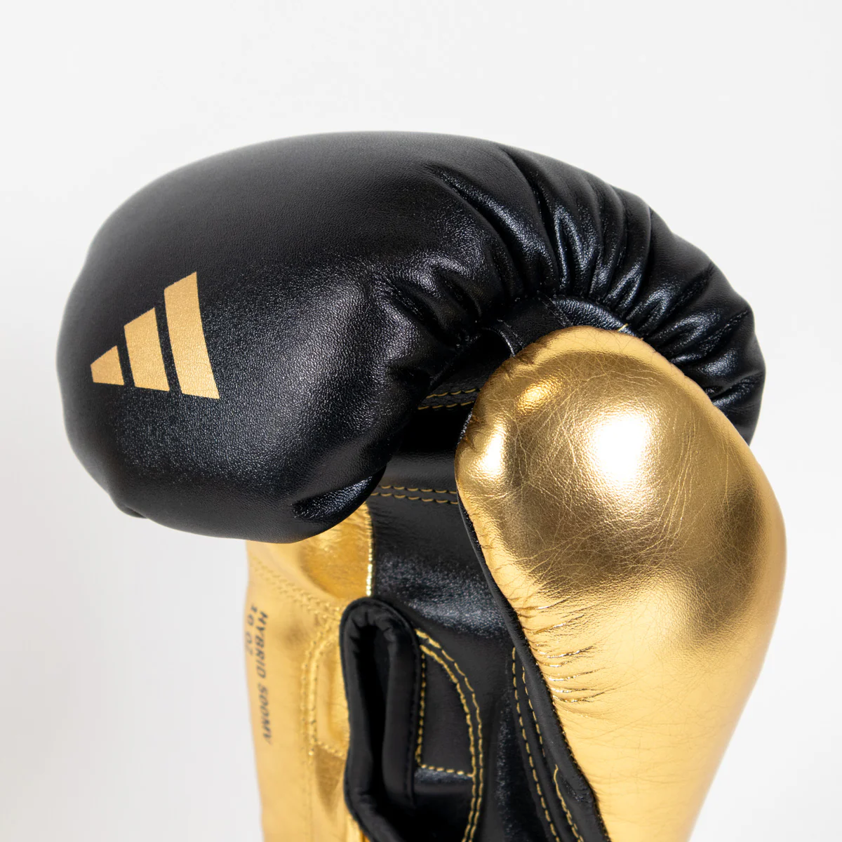 Rękawice bokserskie Adidas Hybrid 500 Pro z Rzep Czarny-złoty  - Image 6