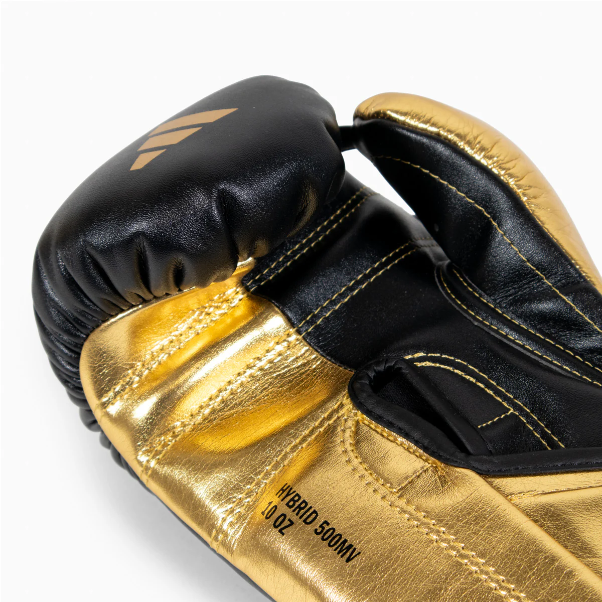 Rękawice bokserskie Adidas Hybrid 500 Pro z Rzep Czarny-złoty  - Image 7