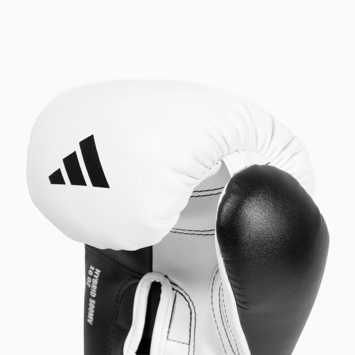 Rękawice bokserskie Adidas Hybrid 500 Za i przeciw Rzep Czarny-biały  - Image 7