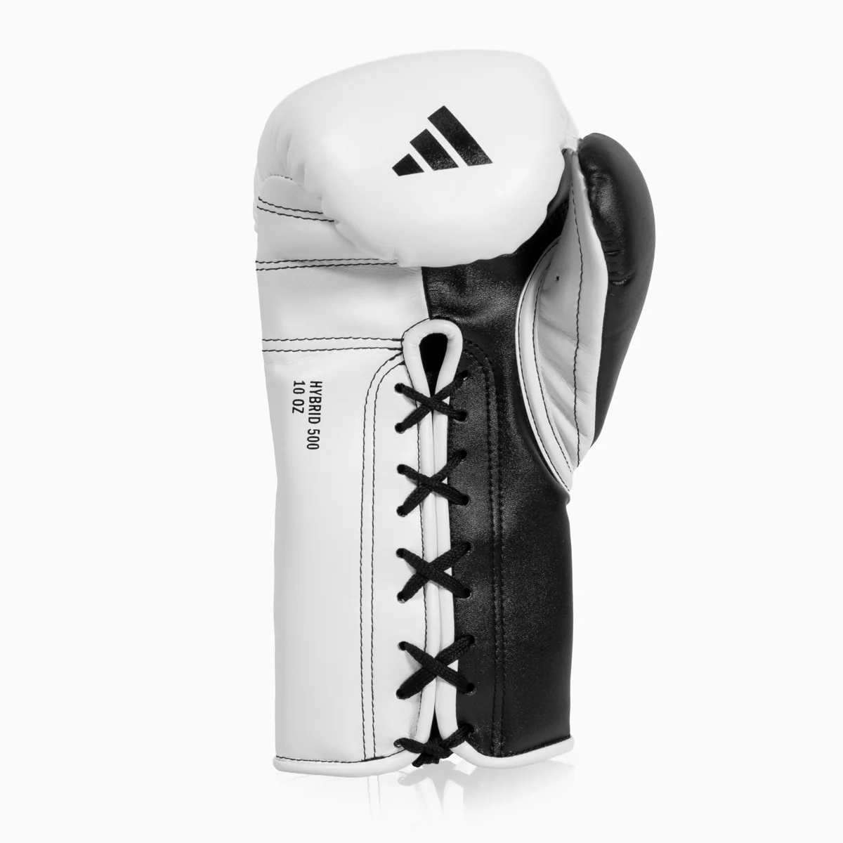 Rękawice bokserskie Adidas Hybrid 500 Za i przeciw Sznurówki Czarno-biały  - Image 3