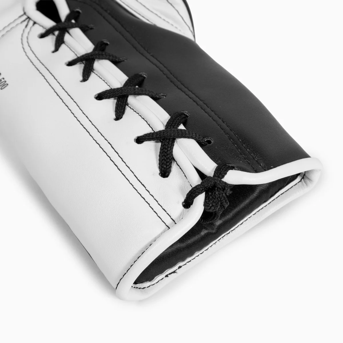 Rękawice bokserskie Adidas Hybrid 500 Za i przeciw Sznurówki Czarno-biały  - Image 9