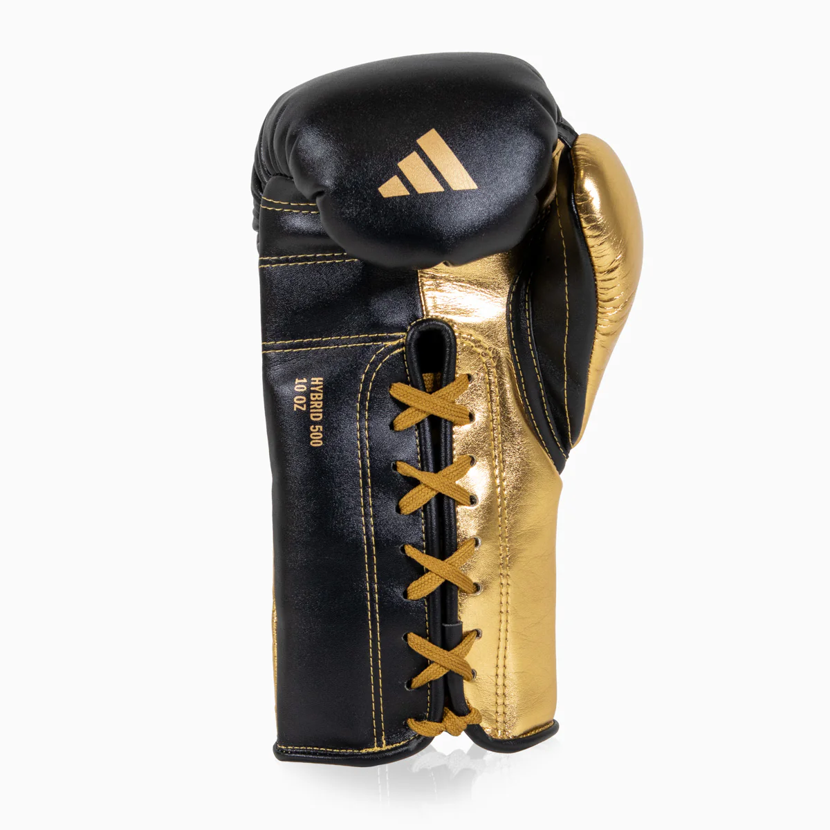 Rękawice bokserskie Adidas Hybrid 500 Plusy kontra Sznurówki Czarny-złoty  - Image 3