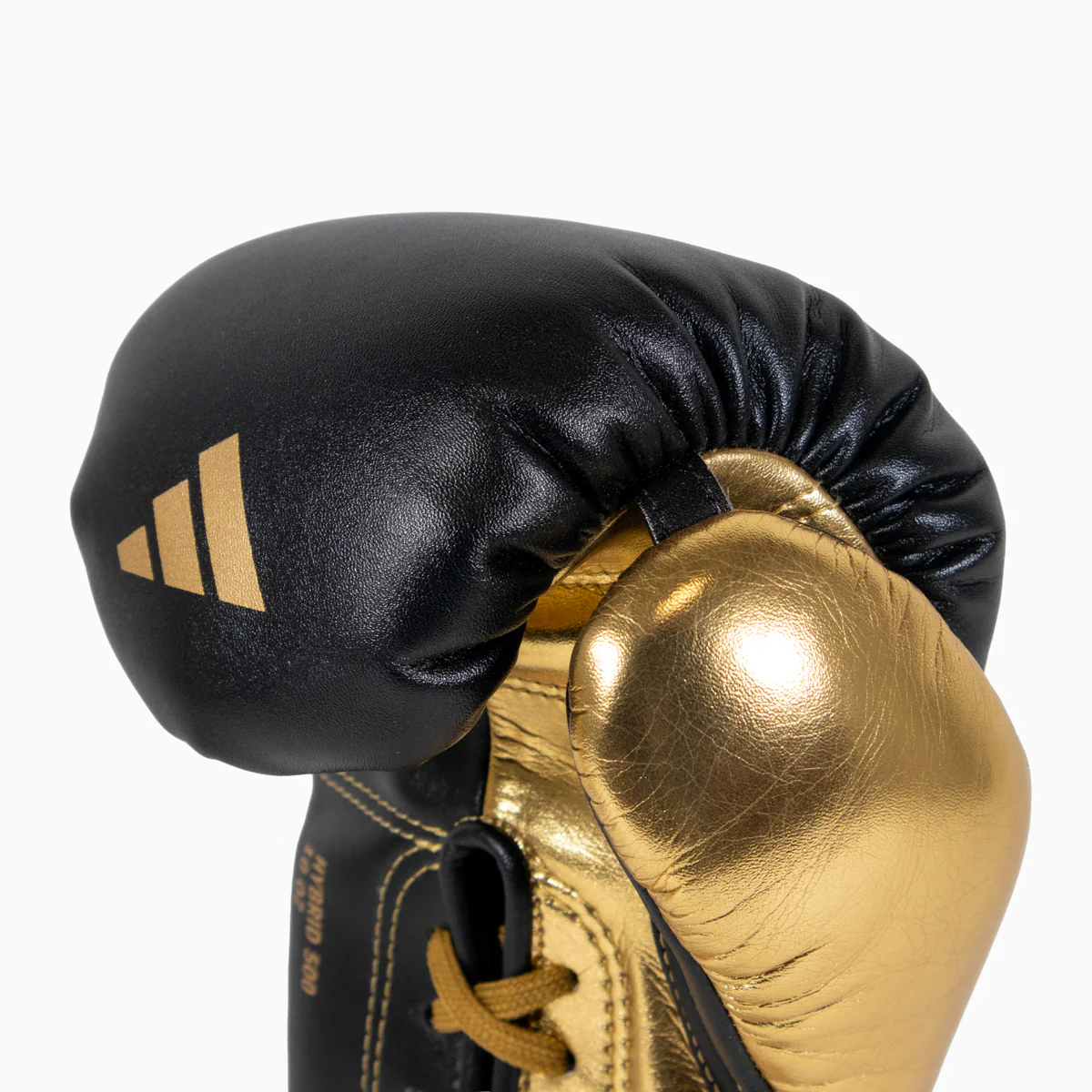 Rękawice bokserskie Adidas Hybrid 500 Plusy kontra Sznurówki Czarny-złoty  - Image 7