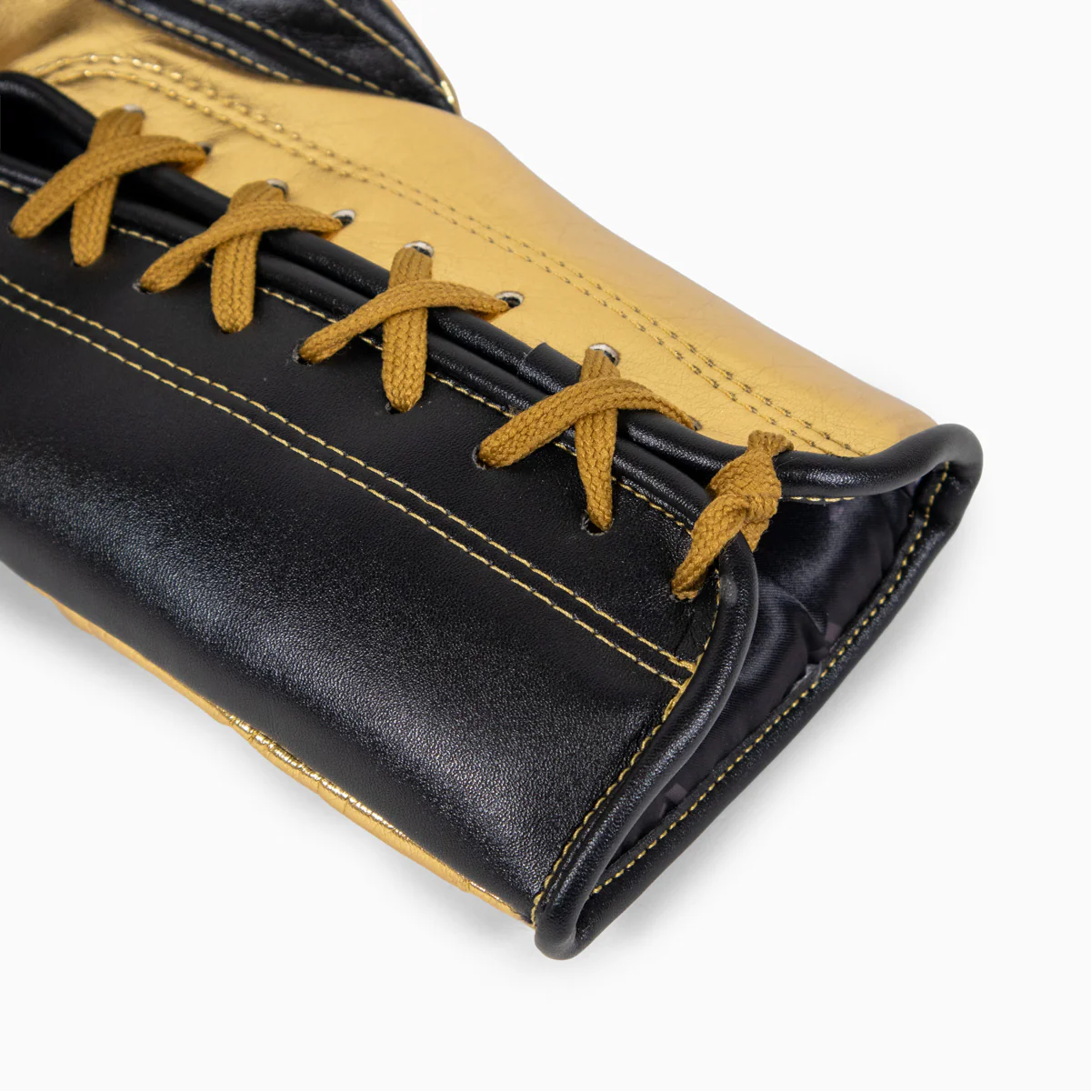 Rękawice bokserskie Adidas Hybrid 500 Plusy kontra Sznurówki Czarny-złoty  - Image 9