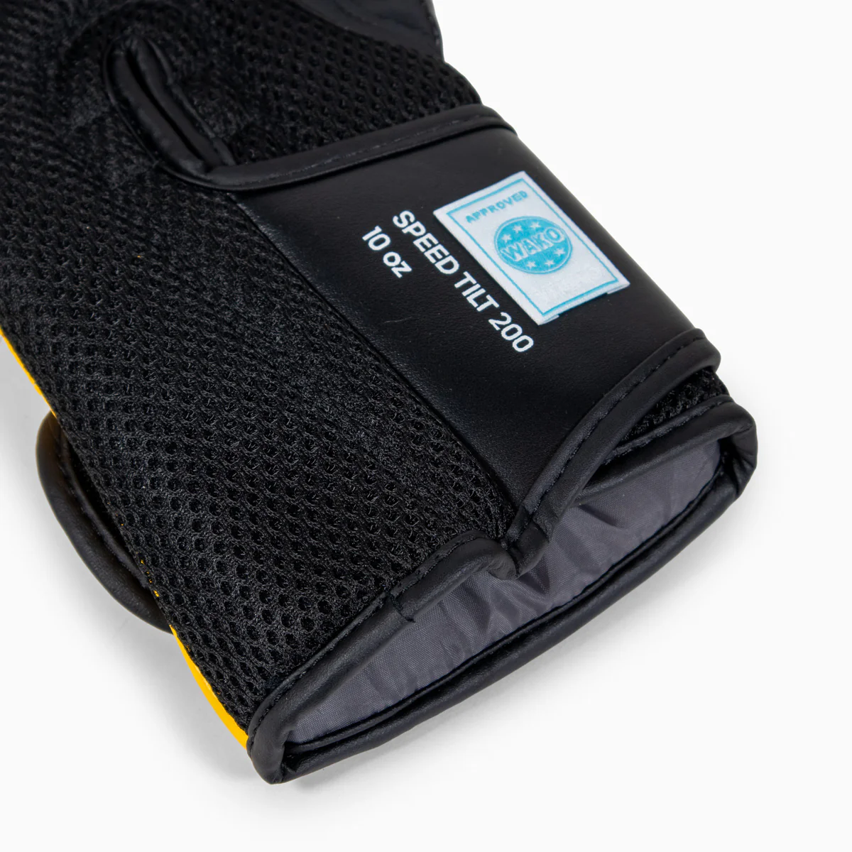 Rękawice bokserskie Adidas Speed Tilt 200 WAKO 10 Oz Czarny-żółty-biały  - Image 9
