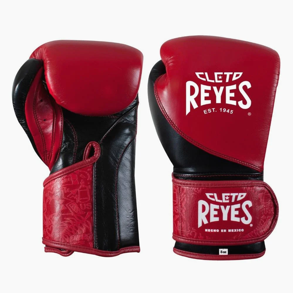 Rękawice bokserskie Cleto Reyes High Precision Trening CE7 Czerwono-Czarny  - Image 2