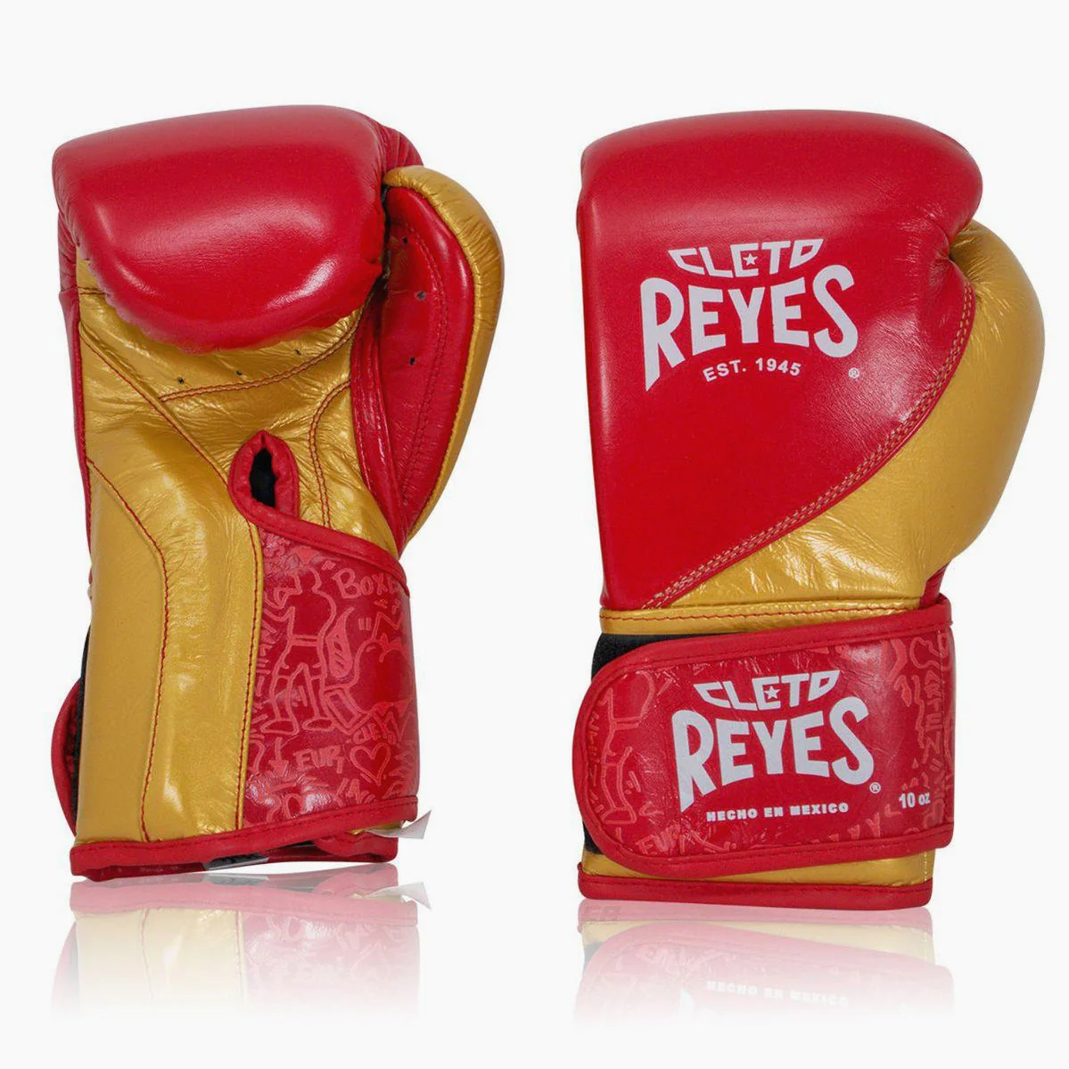 Rękawice bokserskie Cleto Reyes High Precision Szkolenie CE7 Czerwono-Złote  - Image 3
