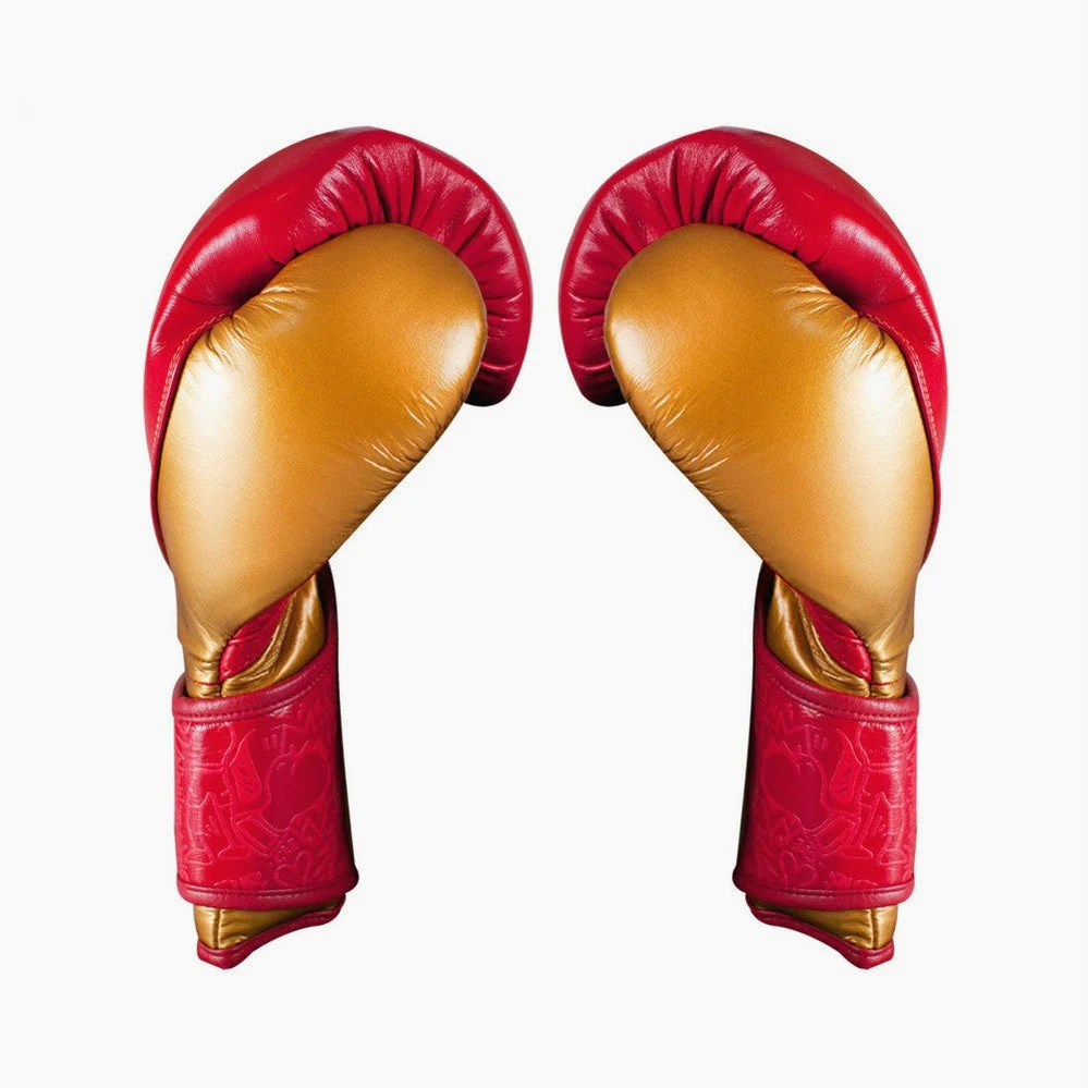 Rękawice bokserskie Cleto Reyes High Precision Szkolenie CE7 Czerwono-Złote  - Image 4