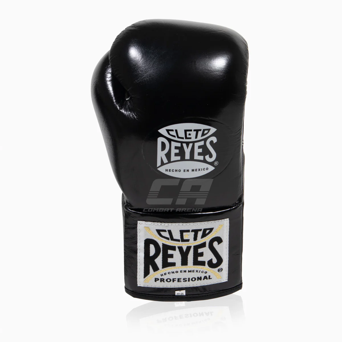 Rękawice bokserskie Cleto Reyes Professional CB2 Czarny-Srebrny z Sznurówki  - Image 2