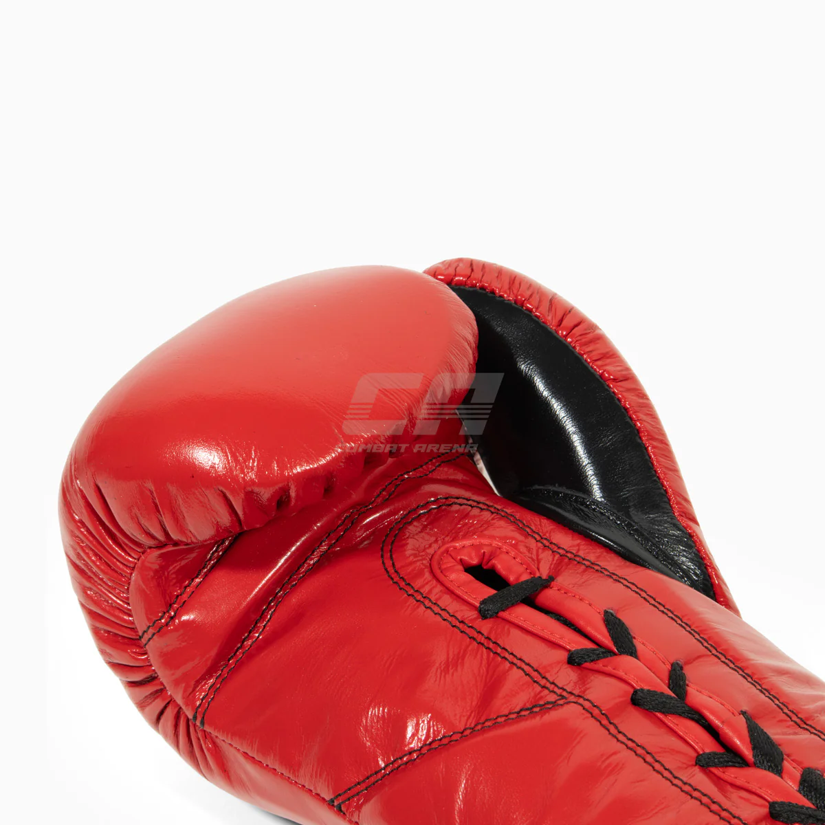 Rękawice bokserskie Cleto Reyes Professional CB2 Czerwono-Czarny z Sznurówki  - Image 7