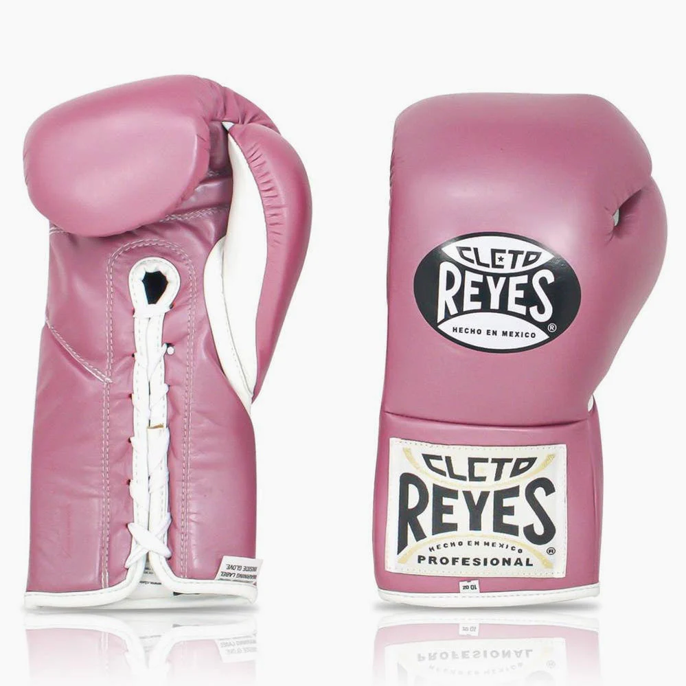 Rękawice bokserskie Cleto Reyes Professional CB2 Różowy z Sznurówki  - Image 2