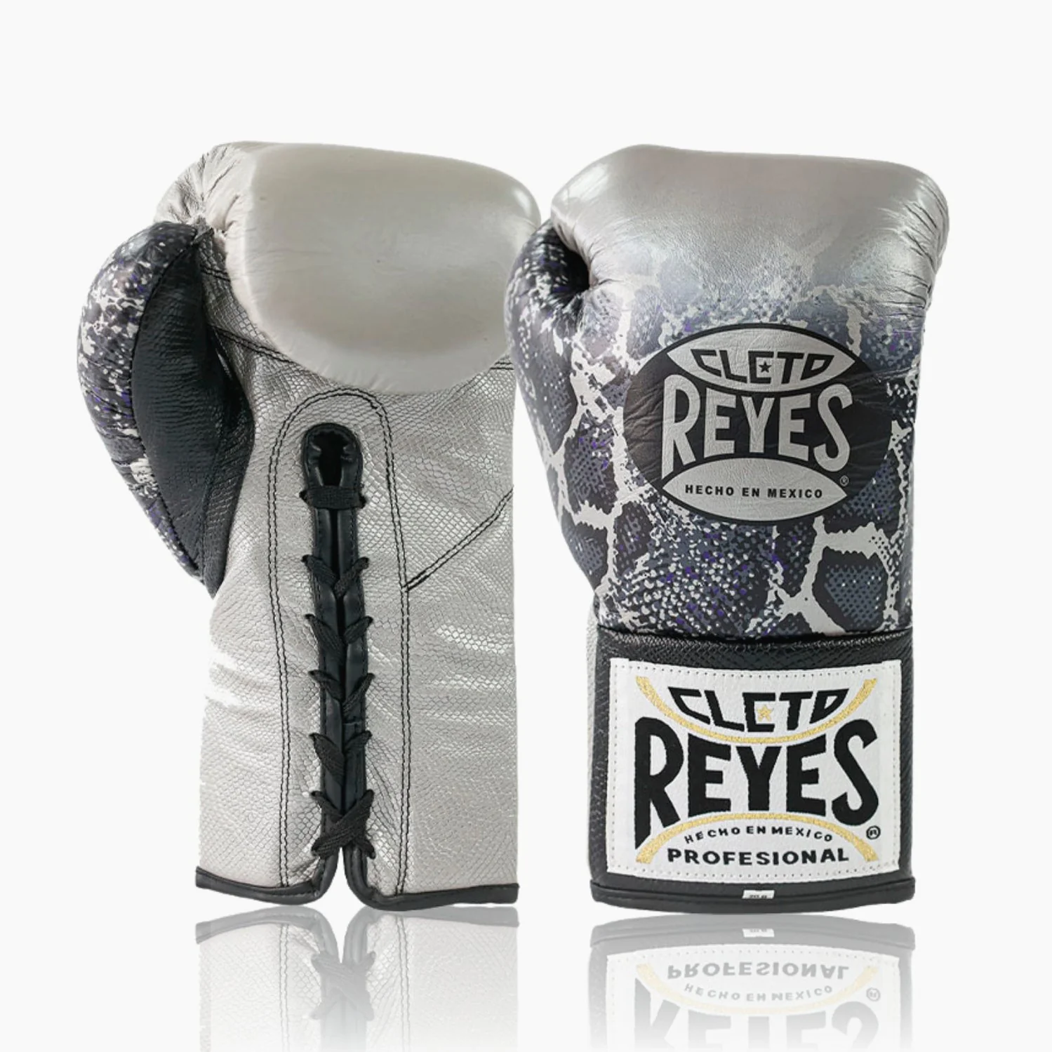Rękawice bokserskie Cleto Reyes Profesjonalny CB2 Steel Snake z Sznurówki  - Image 2