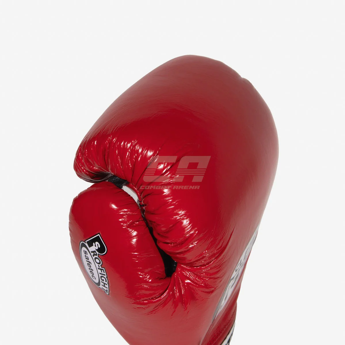Rękawice bokserskie Cleto Reyes Safetec CB4 Czerwono-czarny z Sznurówki  - Image 6