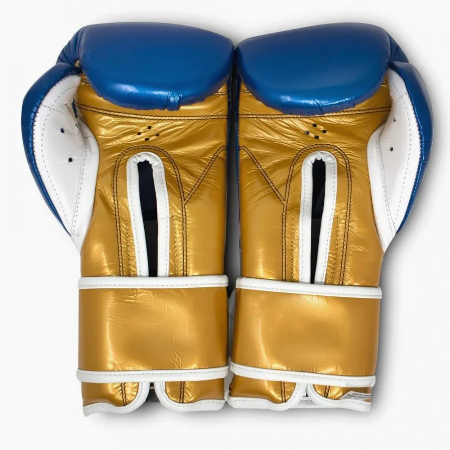 Rękawice bokserskie Cleto Reyes Sparring CE6 Niebieski Szafir Złoto  - Image 2