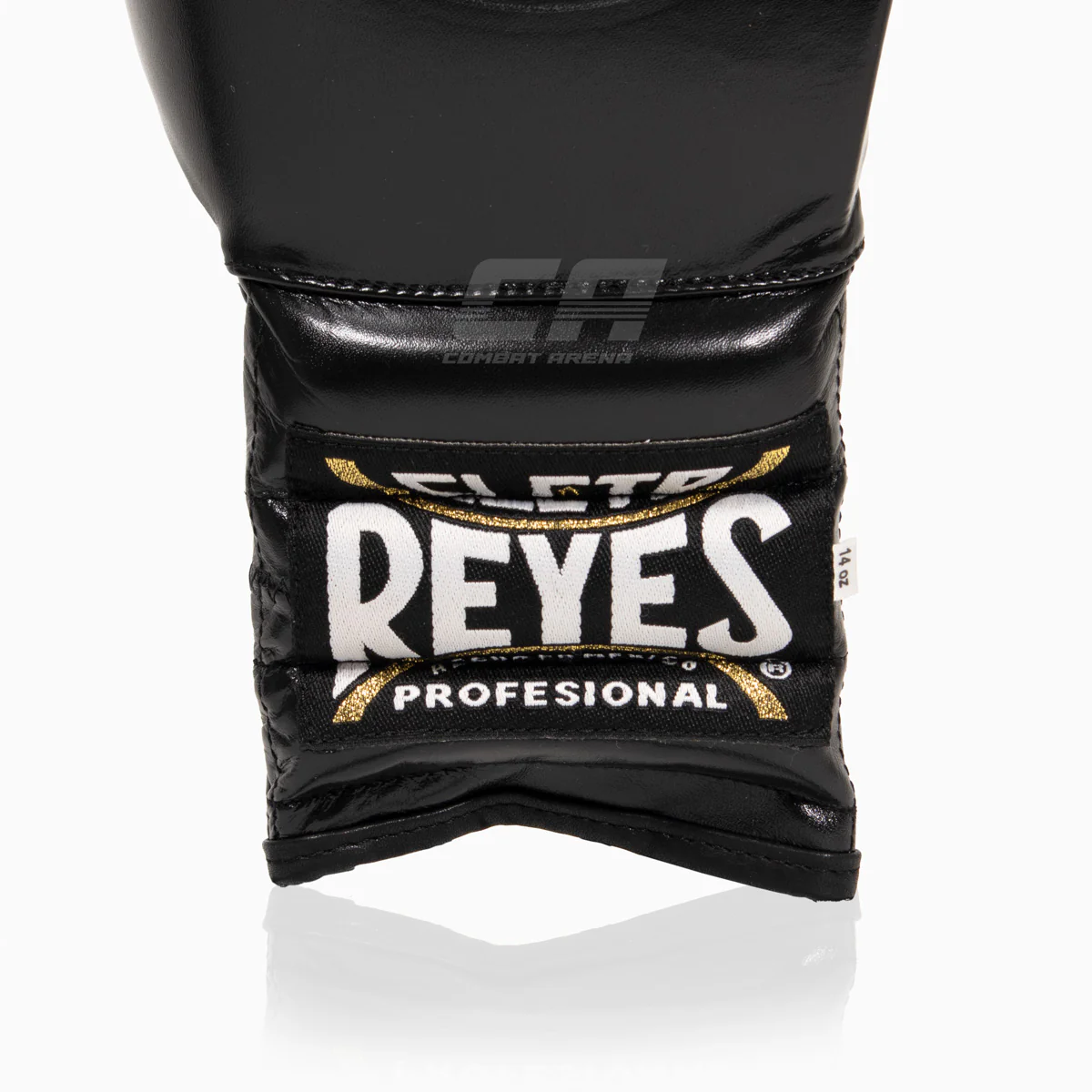 Rękawice bokserskie Cleto Reyes Traditional Training CE4 czarno-srebrny z Sznurówki  - Image 5