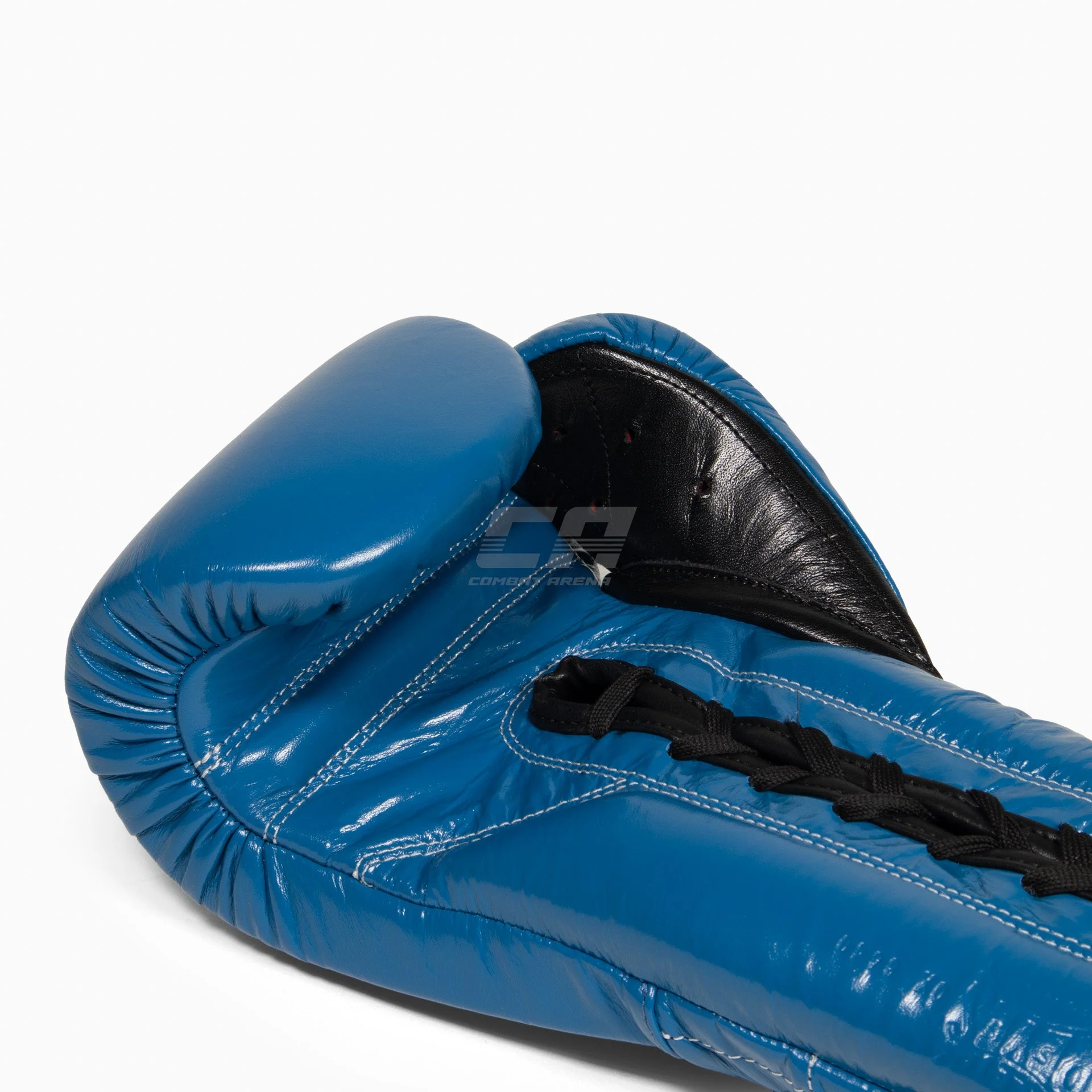 Rękawice bokserskie Cleto Reyes Traditional Training CE4 Niebiesko-czarny z Sznurówki  - Image 10