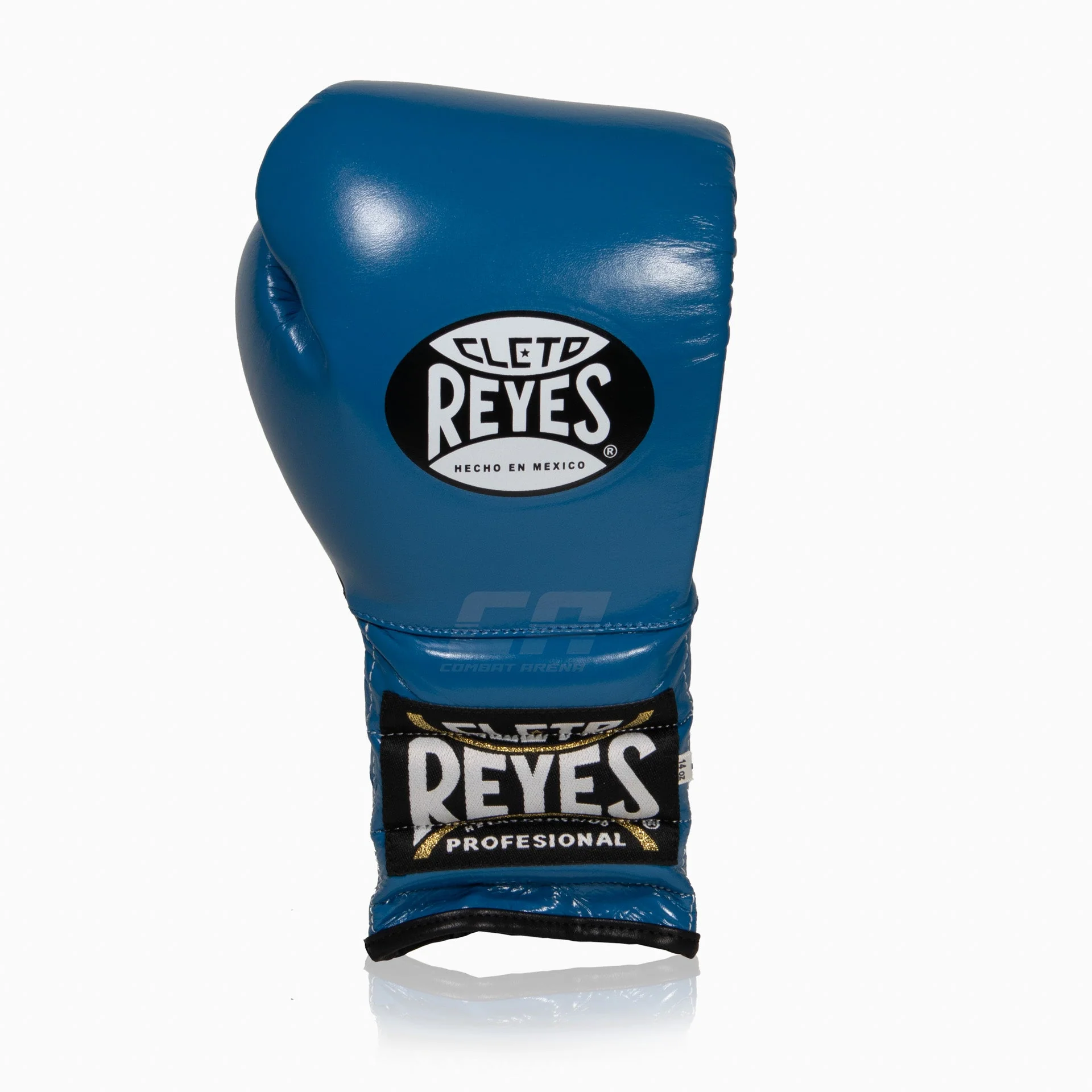 Rękawice bokserskie Cleto Reyes Traditional Training CE4 Niebiesko-czarny z Sznurówki  - Image 2