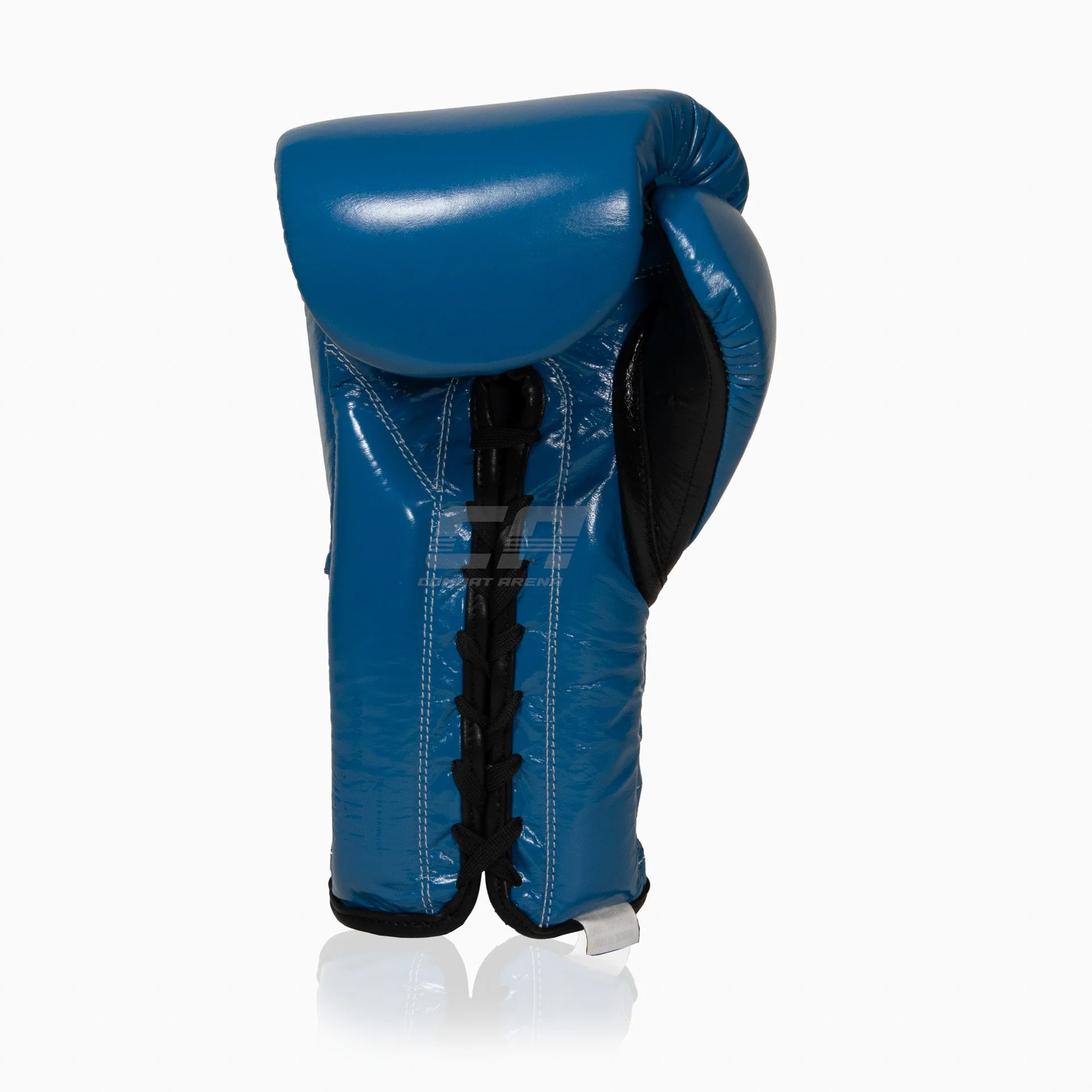 Rękawice bokserskie Cleto Reyes Traditional Training CE4 Niebiesko-czarny z Sznurówki  - Image 4