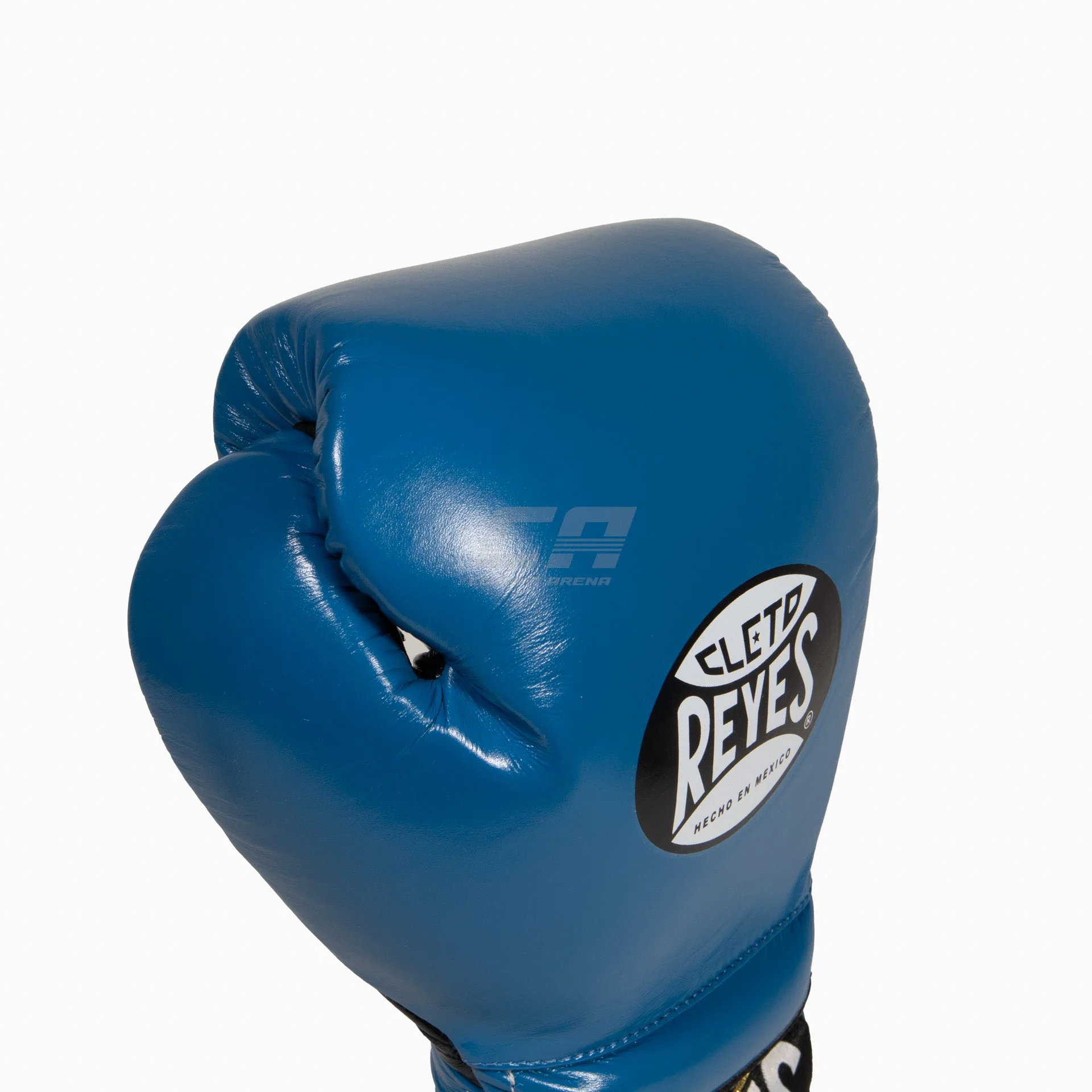 Rękawice bokserskie Cleto Reyes Traditional Training CE4 Niebiesko-czarny z Sznurówki  - Image 6