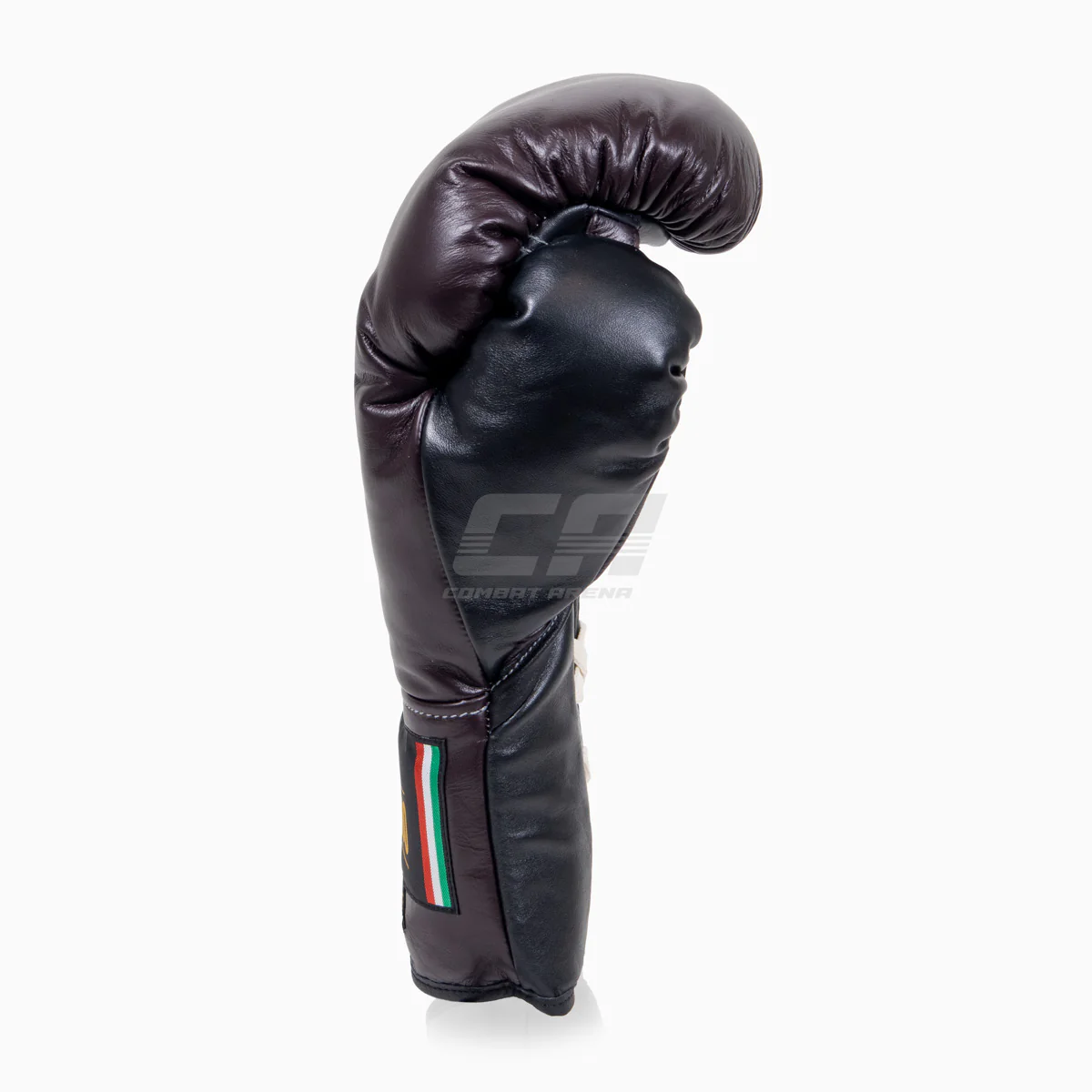 Rękawice bokserskie Di Nardo z Sznurówki Burgundia-Czarny 14 oz  - Image 3