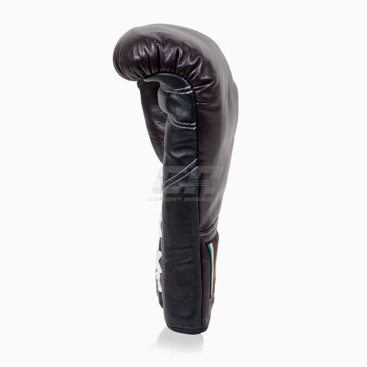 Rękawice bokserskie Di Nardo z Sznurówki Burgundia-Czarny 14 oz  - Image 5