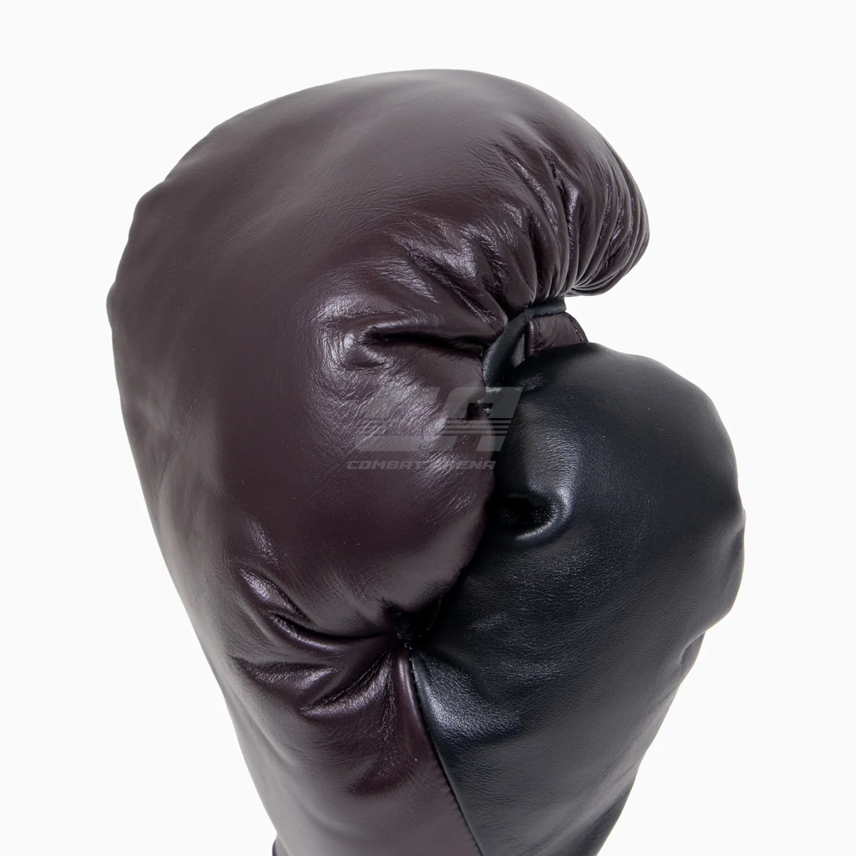 Rękawice bokserskie Di Nardo z Sznurówki Burgundia-Czarny 14 oz  - Image 6