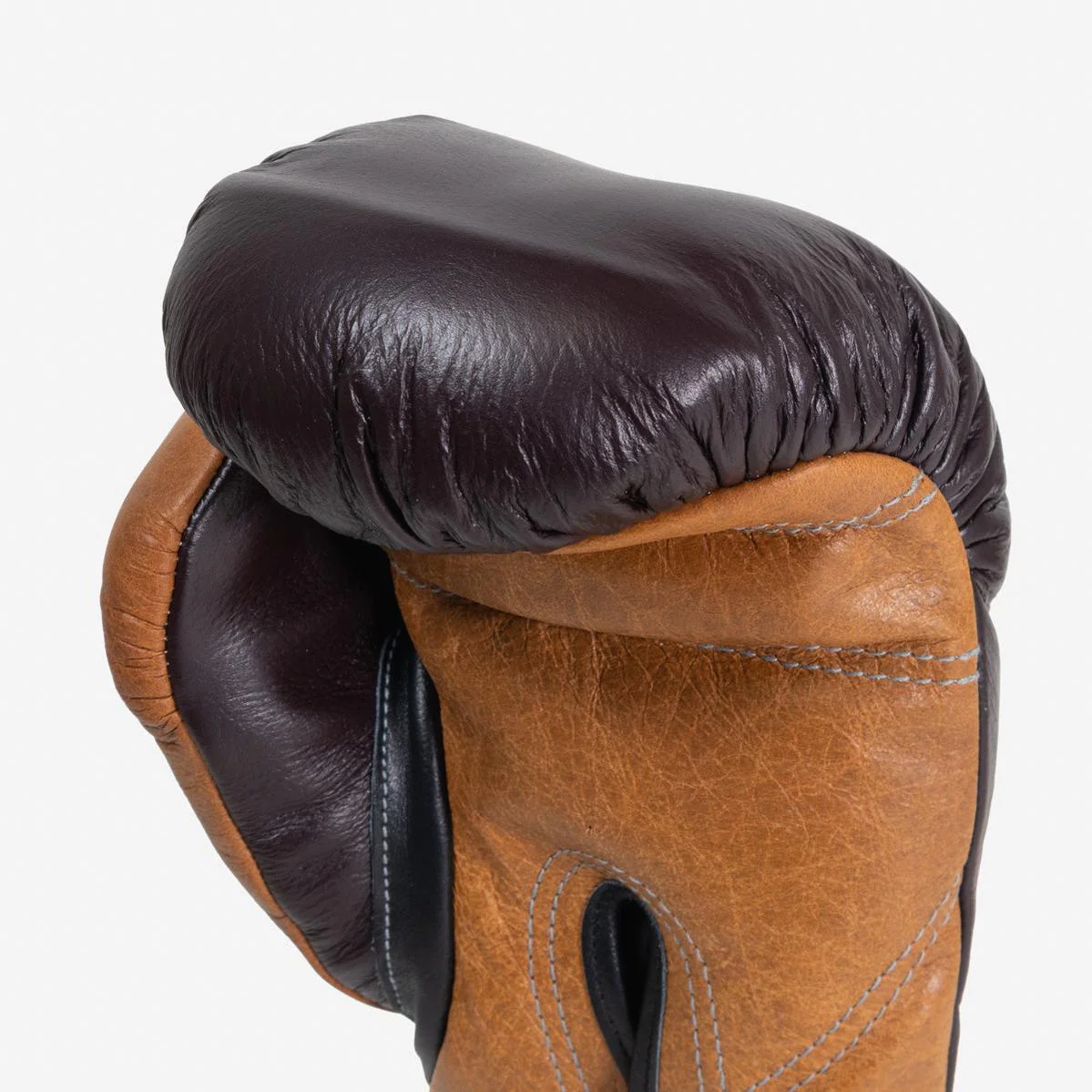 Rękawice bokserskie Di Nardo z Rzep 12 Oz Burgund-cognac-vintage  - Image 8