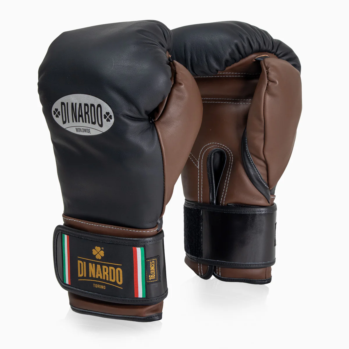 Rękawice bokserskie Di Nardo z Rzep 16 Oz Czarny-kakao  - Image 2
