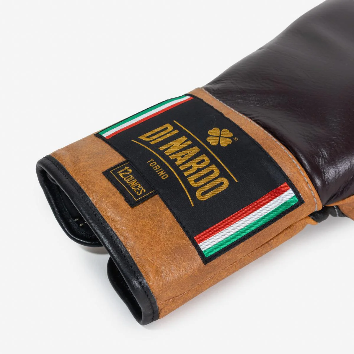 Rękawice bokserskie Di Nardo z Sznurówki 12 Oz Burgundia-koniak-wieczny  - Image 11