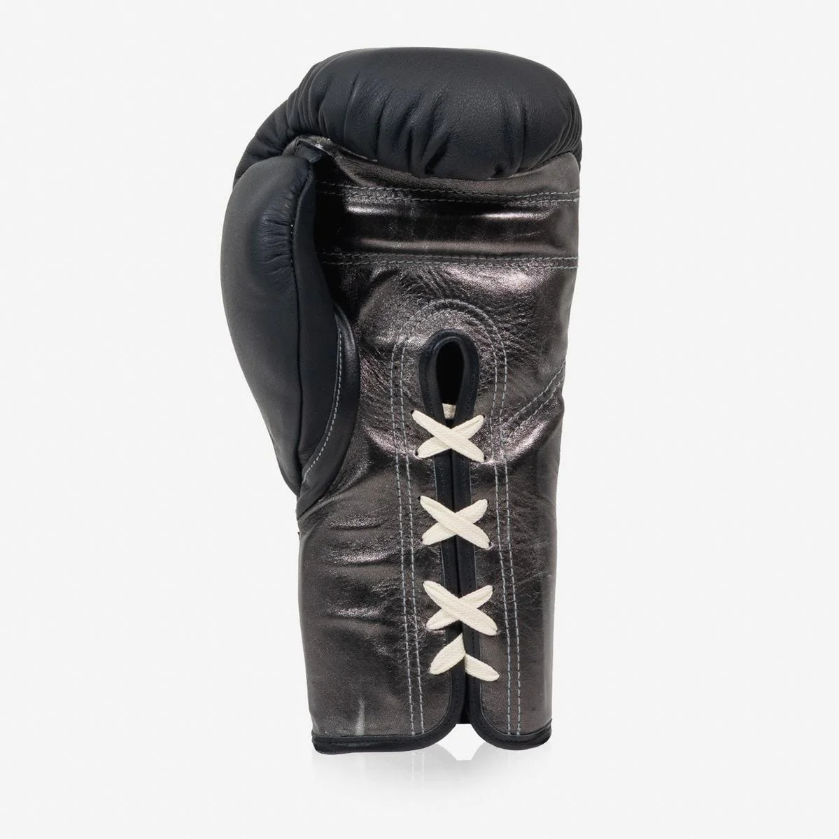 Rękawice bokserskie Di Nardo z Sznurówki 12 Oz Czarno-ciemnosrebrny  - Image 3