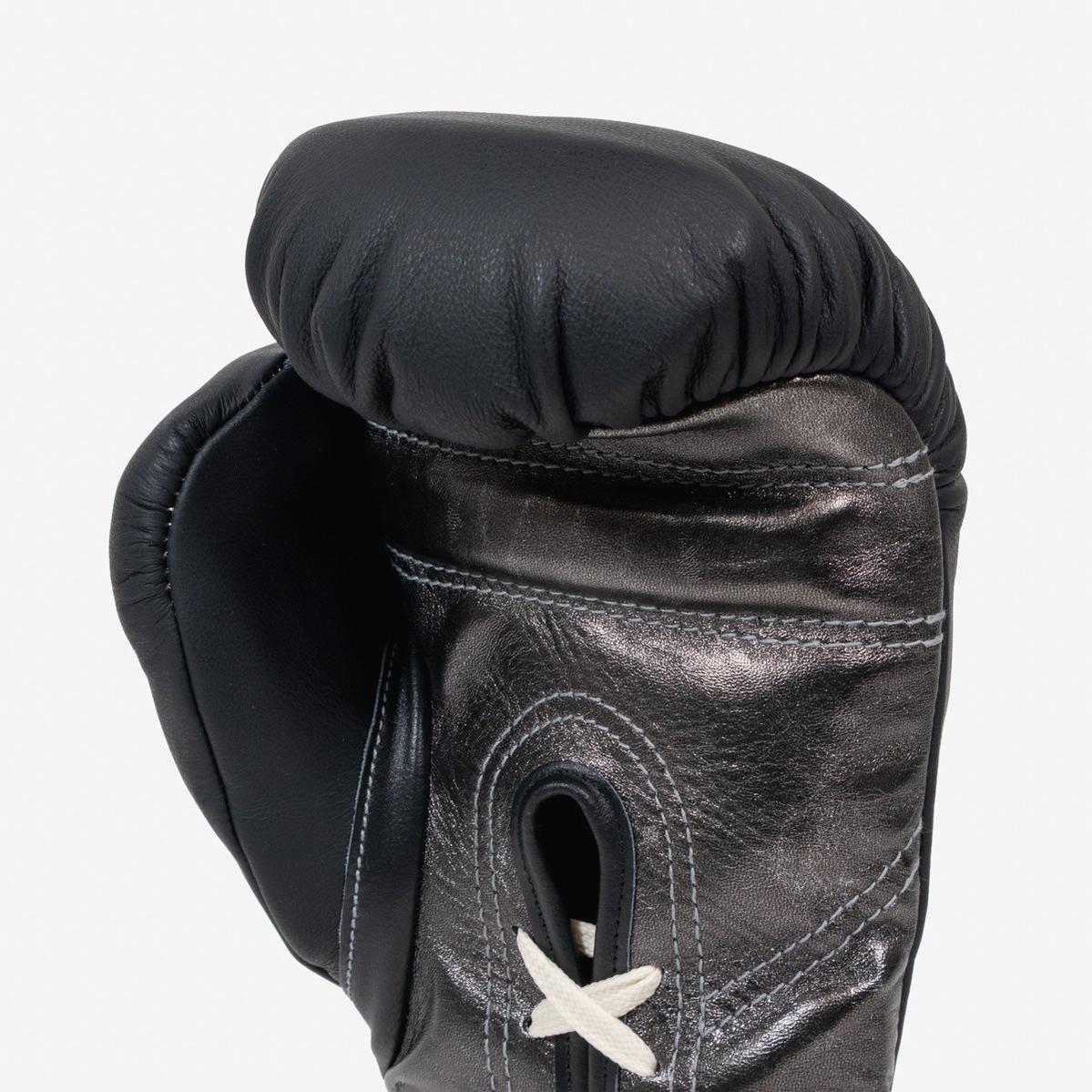 Rękawice bokserskie Di Nardo z Sznurówki 12 Oz Czarno-ciemnosrebrny  - Image 8