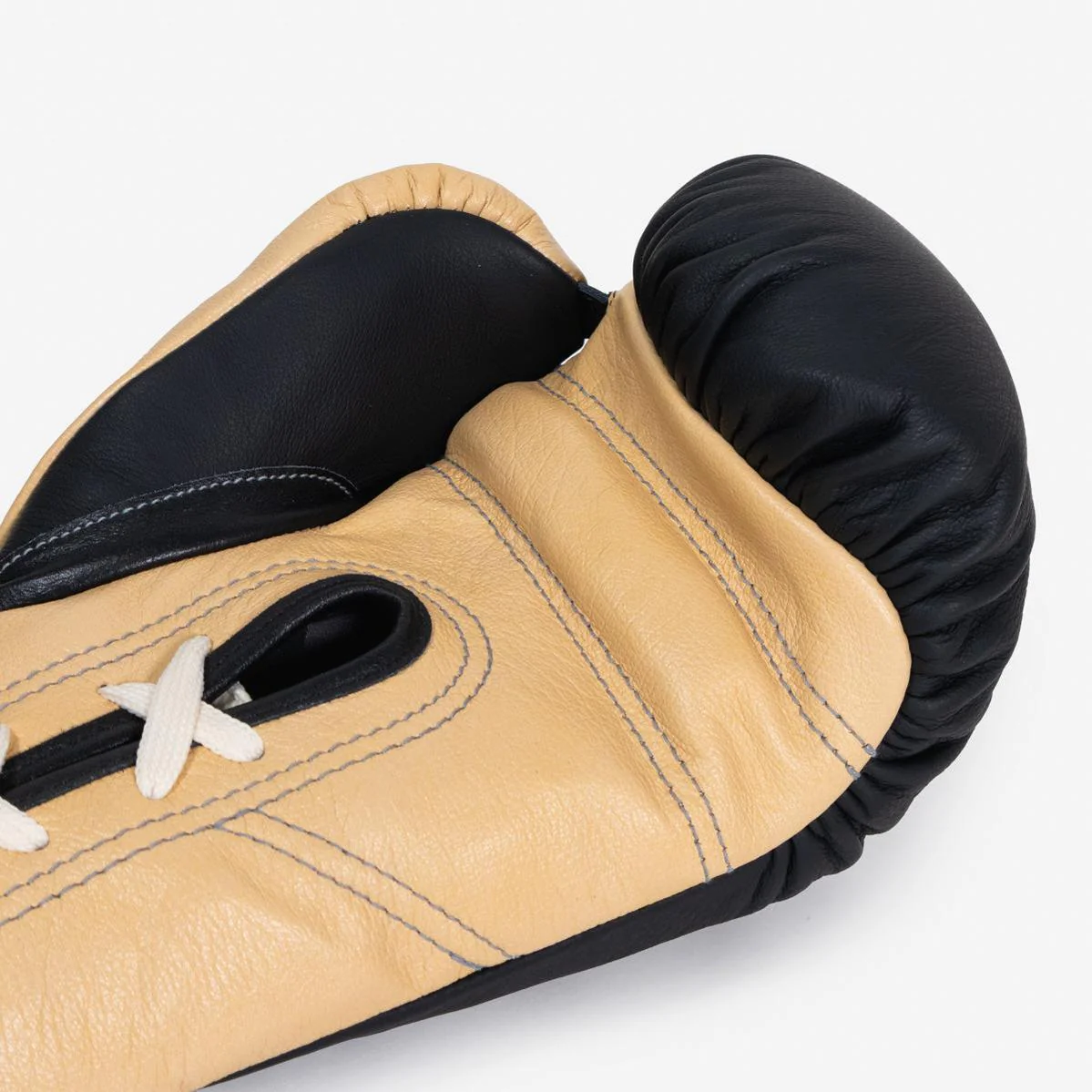 Rękawice bokserskie Di Nardo z Sznurówki 12 Oz czarno-piaskowy  - Image 10