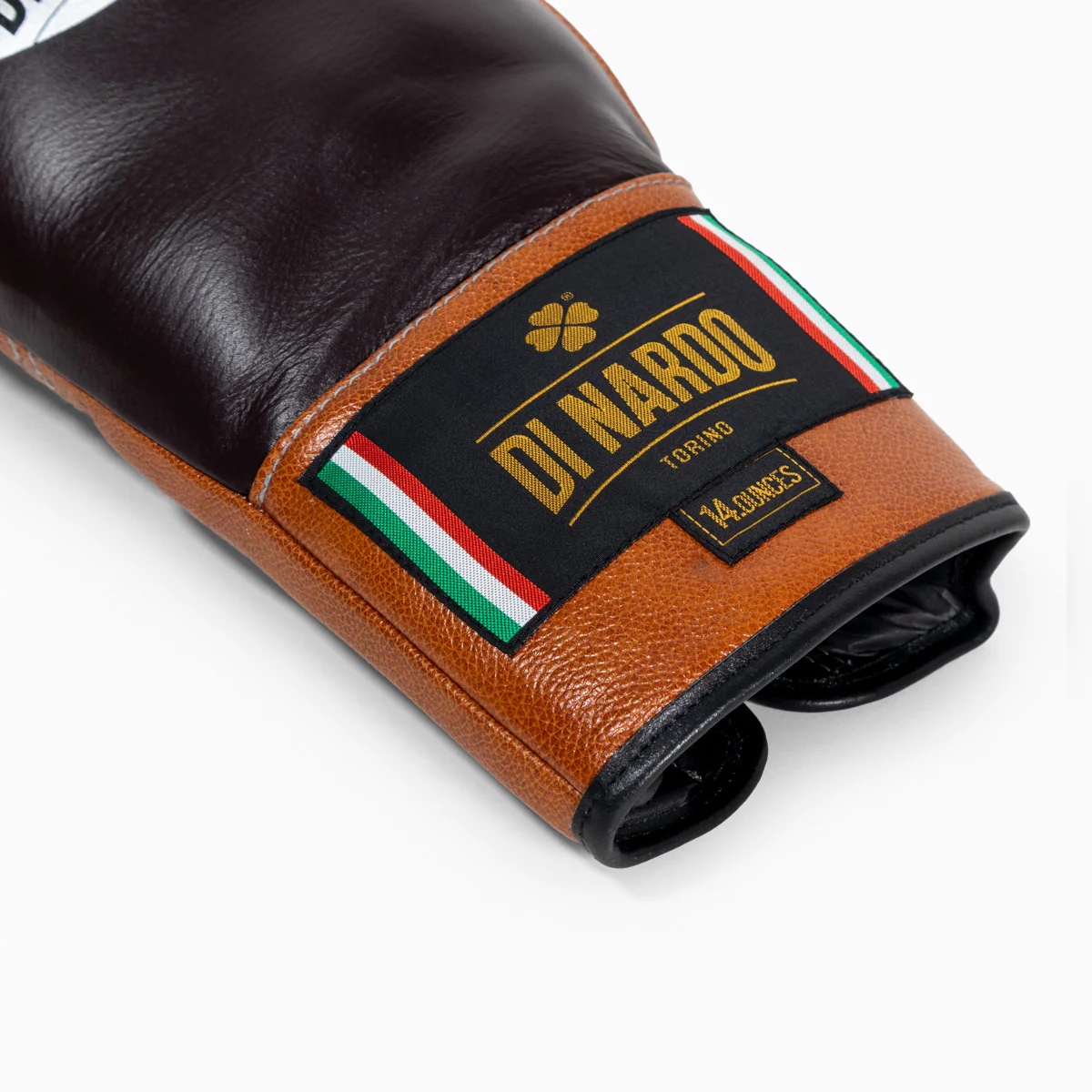 Rękawice bokserskie Di Nardo z Sznurówki 14 Oz Burgund-cognac  - Image 11