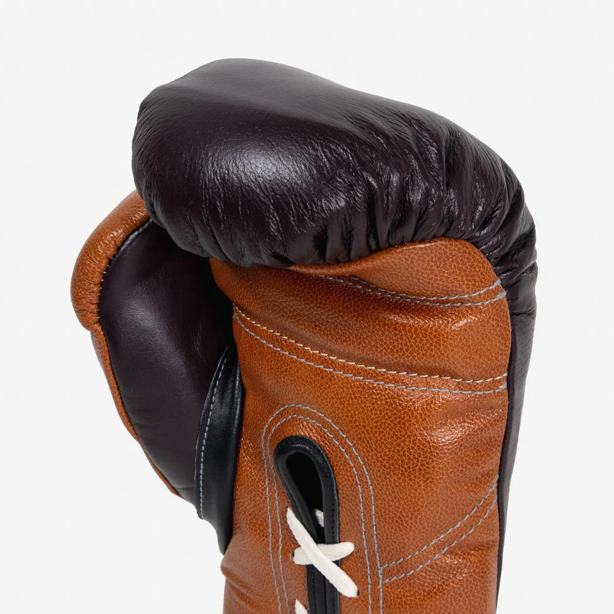 Rękawice bokserskie Di Nardo z Sznurówki 14 Oz Burgund-cognac  - Image 8