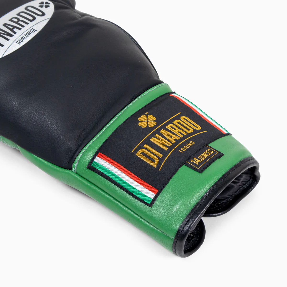 Rękawice bokserskie Di Nardo z Sznurówki 14 Oz Nero-verde  - Image 10