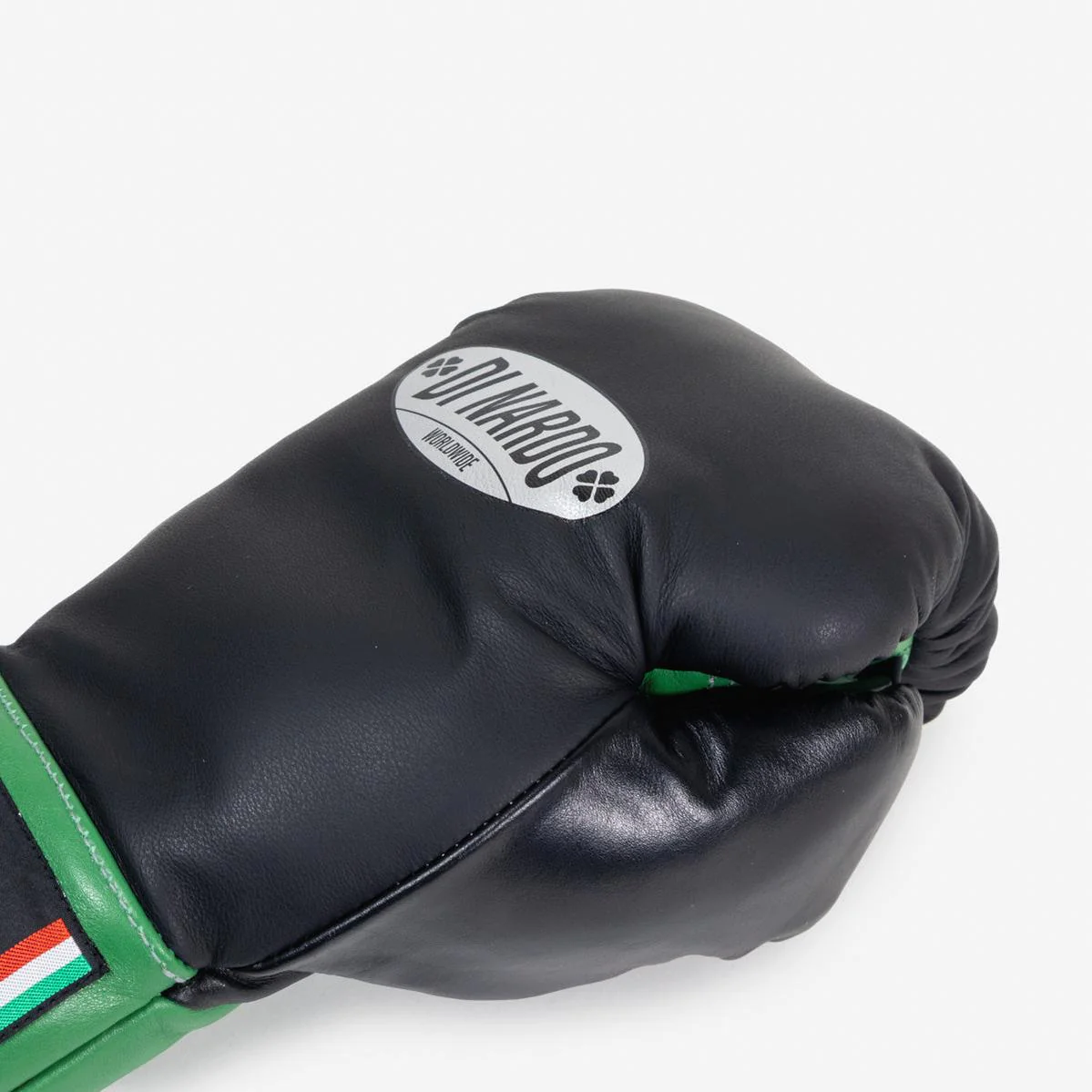 Rękawice bokserskie Di Nardo z Sznurówki 14 Oz Nero-verde  - Image 9