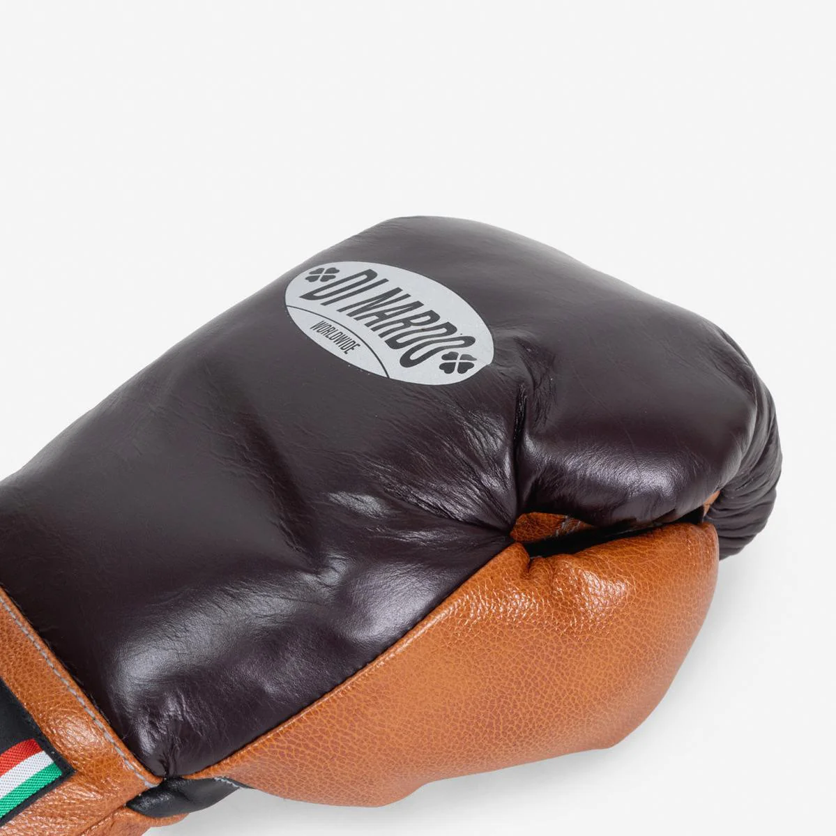 Rękawice bokserskie Di Nardo z Sznurówki 16 Oz Burgundia-koniak  - Image 10