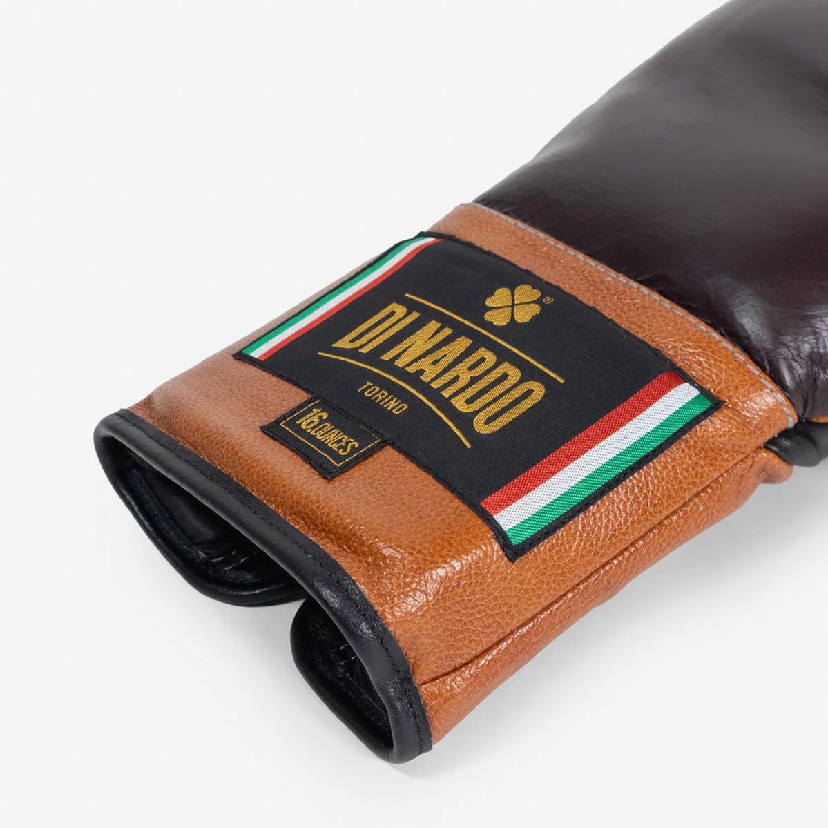 Rękawice bokserskie Di Nardo z Sznurówki 16 Oz Burgundia-koniak  - Image 11
