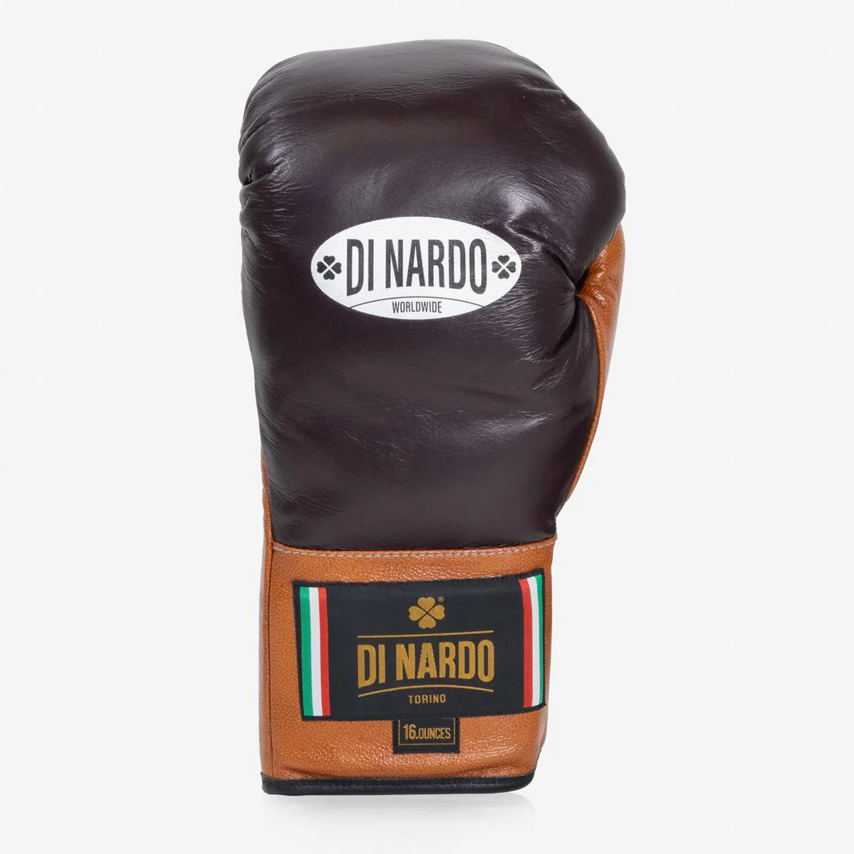 Rękawice bokserskie Di Nardo z Sznurówki 16 Oz Burgundia-koniak  - Image 4