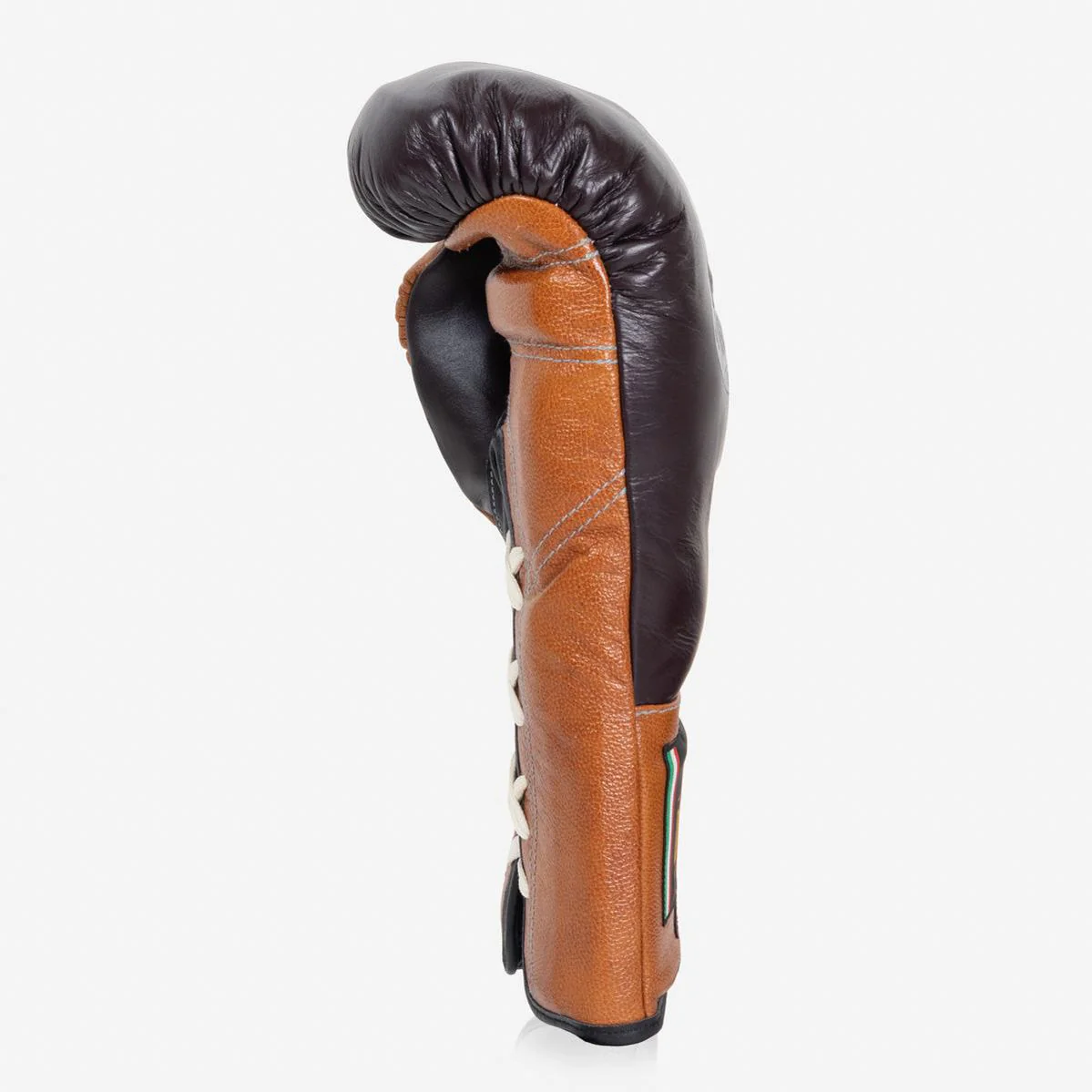 Rękawice bokserskie Di Nardo z Sznurówki 16 Oz Burgundia-koniak  - Image 5