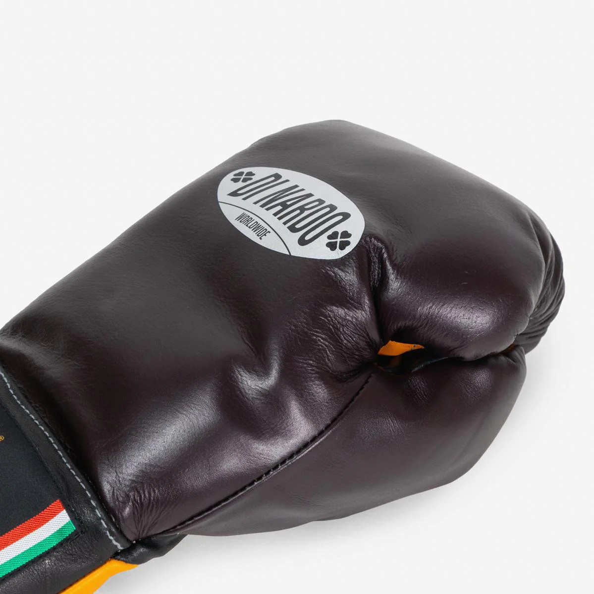 Rękawice bokserskie Di Nardo z Sznurówki 16 Oz Borgogna-żółty  - Image 11