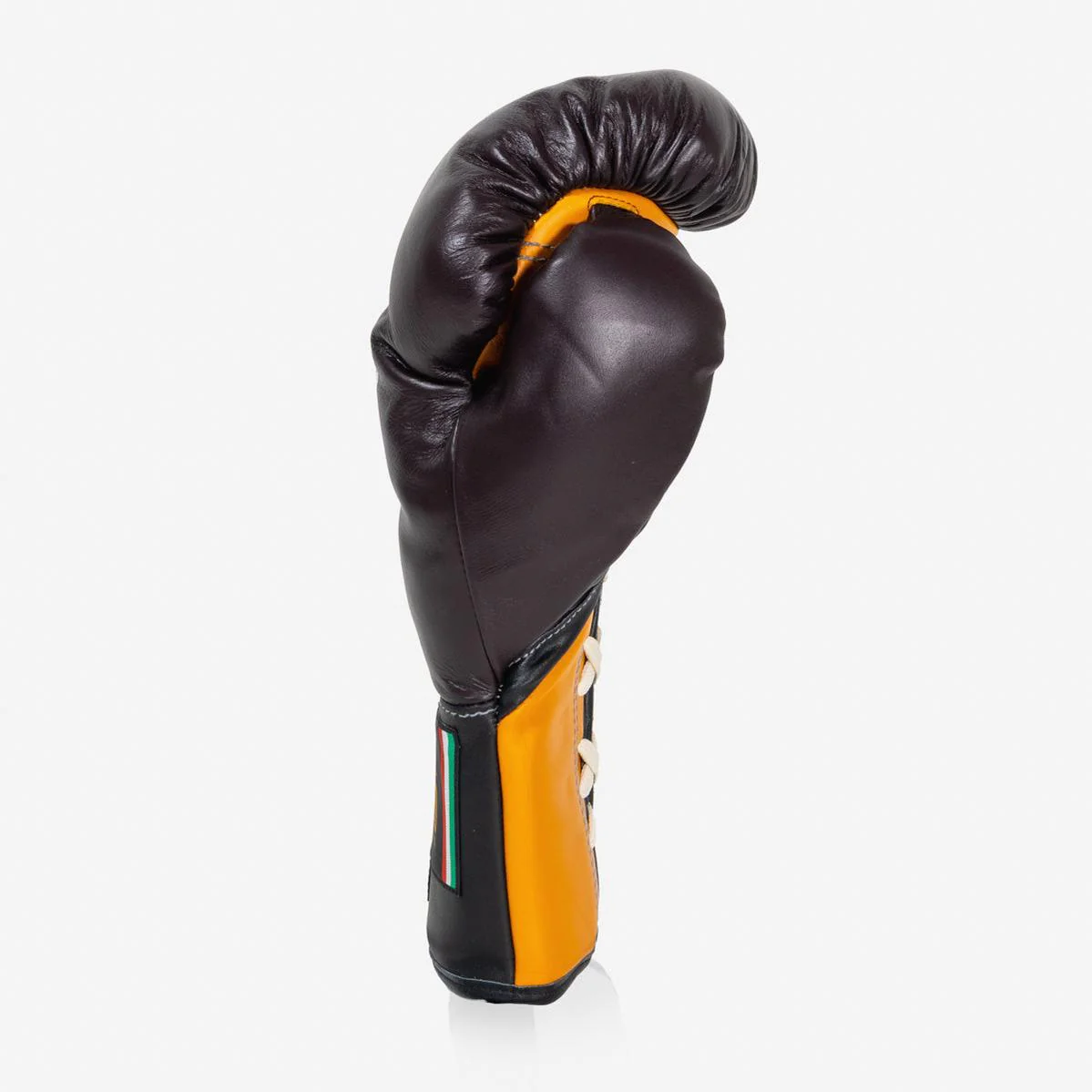 Rękawice bokserskie Di Nardo z Sznurówki 16 Oz Borgogna-żółty  - Image 3