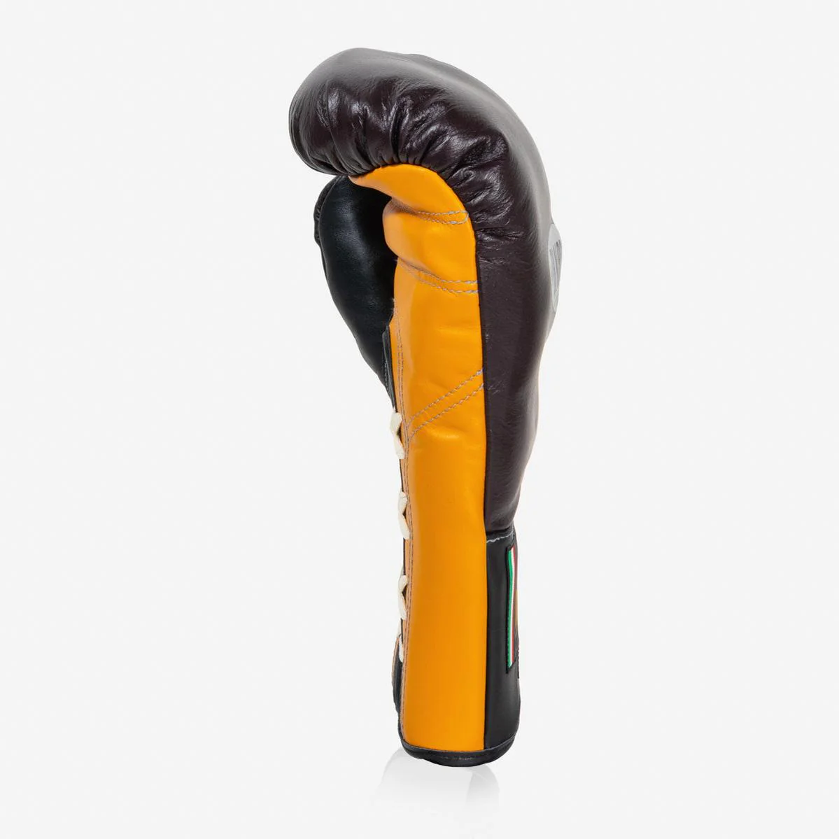 Rękawice bokserskie Di Nardo z Sznurówki 16 Oz Borgogna-żółty  - Image 6