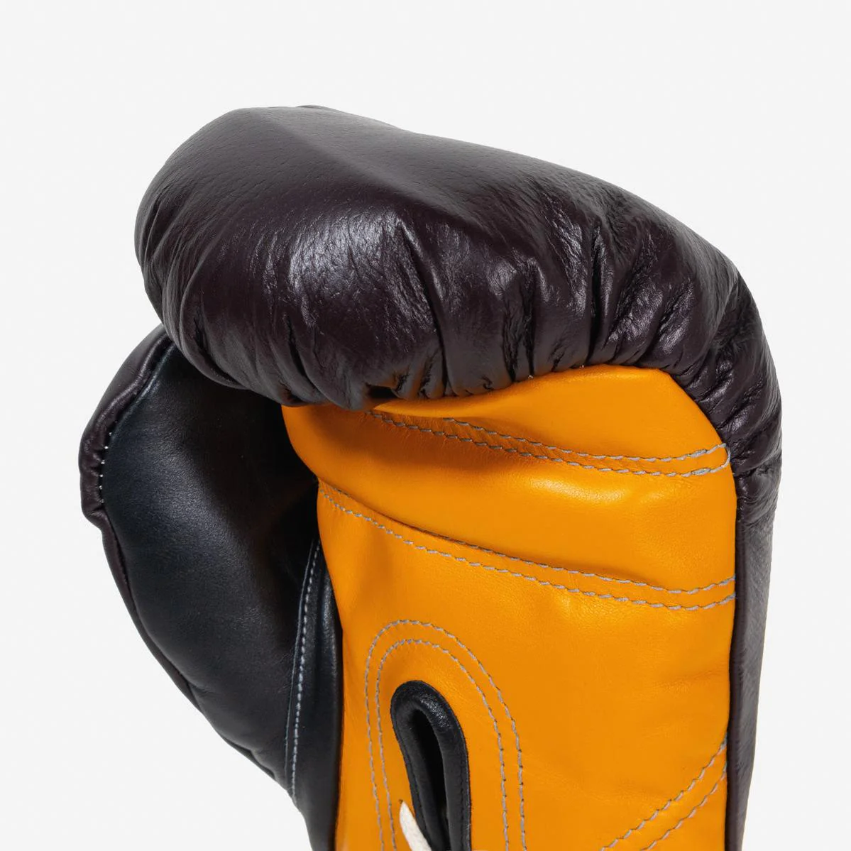 Rękawice bokserskie Di Nardo z Sznurówki 16 Oz Borgogna-żółty  - Image 8