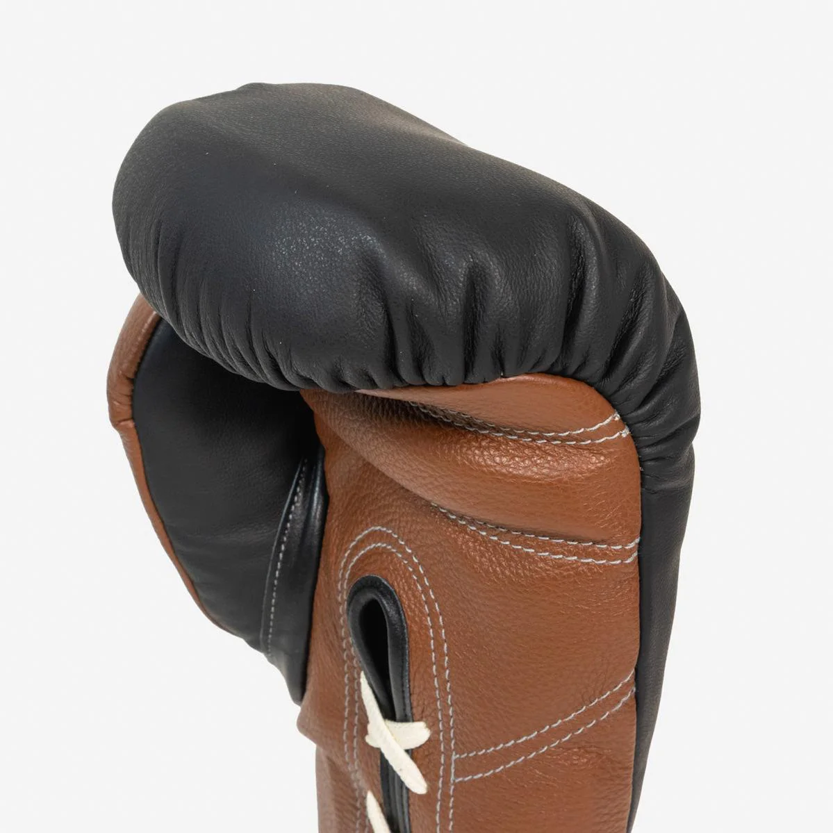 Rękawice bokserskie Di Nardo z Sznurówki 18 Oz Czarny-brązowy  - Image 8